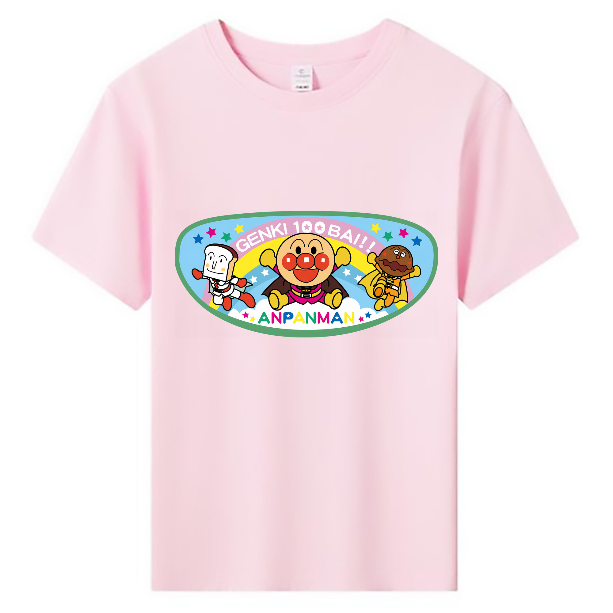 （画像用） アンパンマン Anpanman 綿100％キッズTシャツ（フロントプリント）