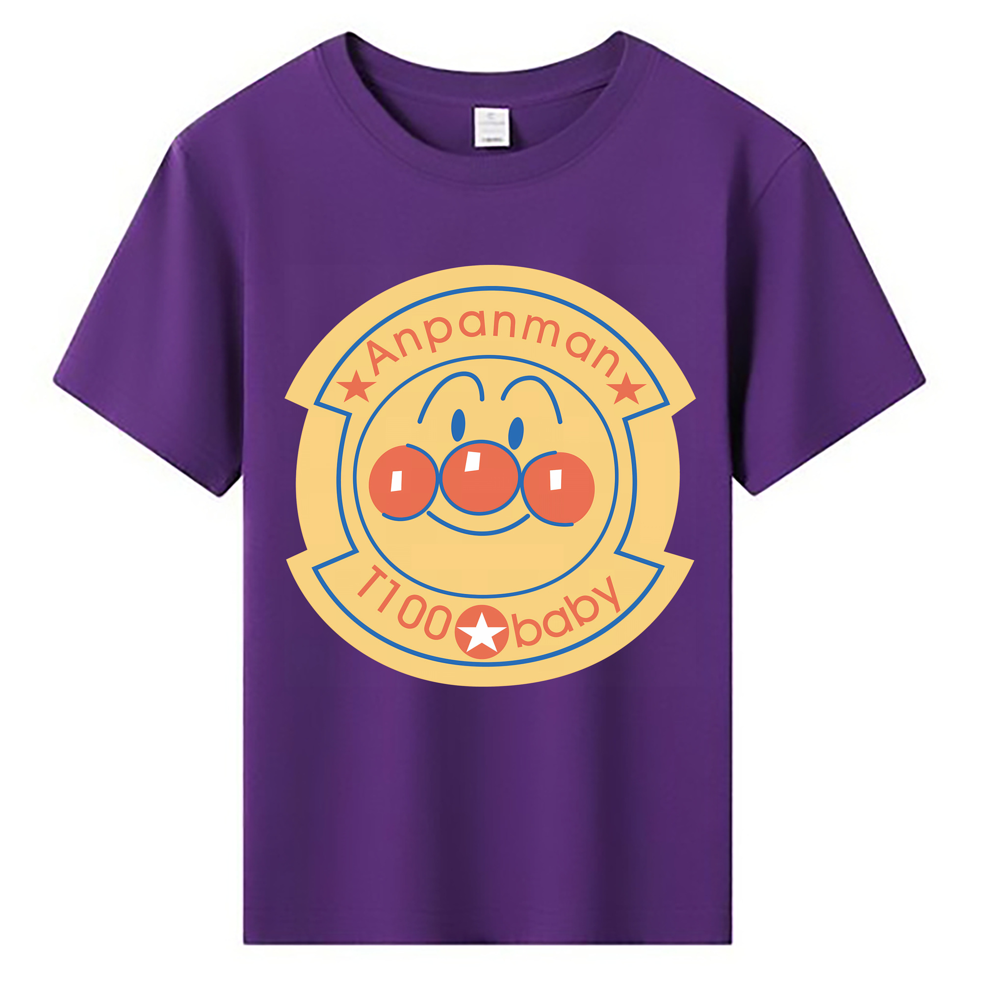 （画像用） アンパンマン Anpanman 綿100％キッズTシャツ（フロントプリント）