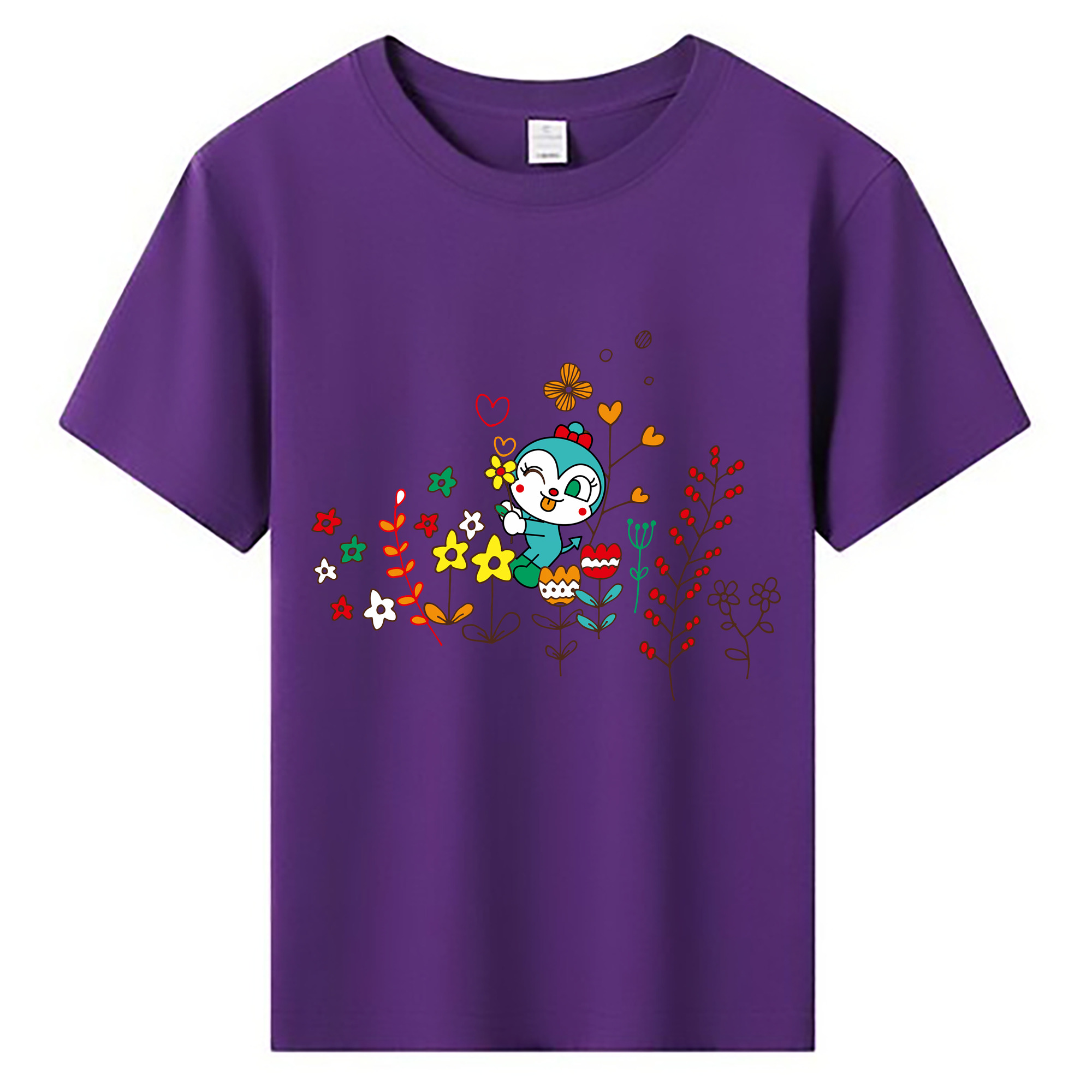 （画像用） アンパンマン Anpanman 綿100％キッズTシャツ（フロントプリント）
