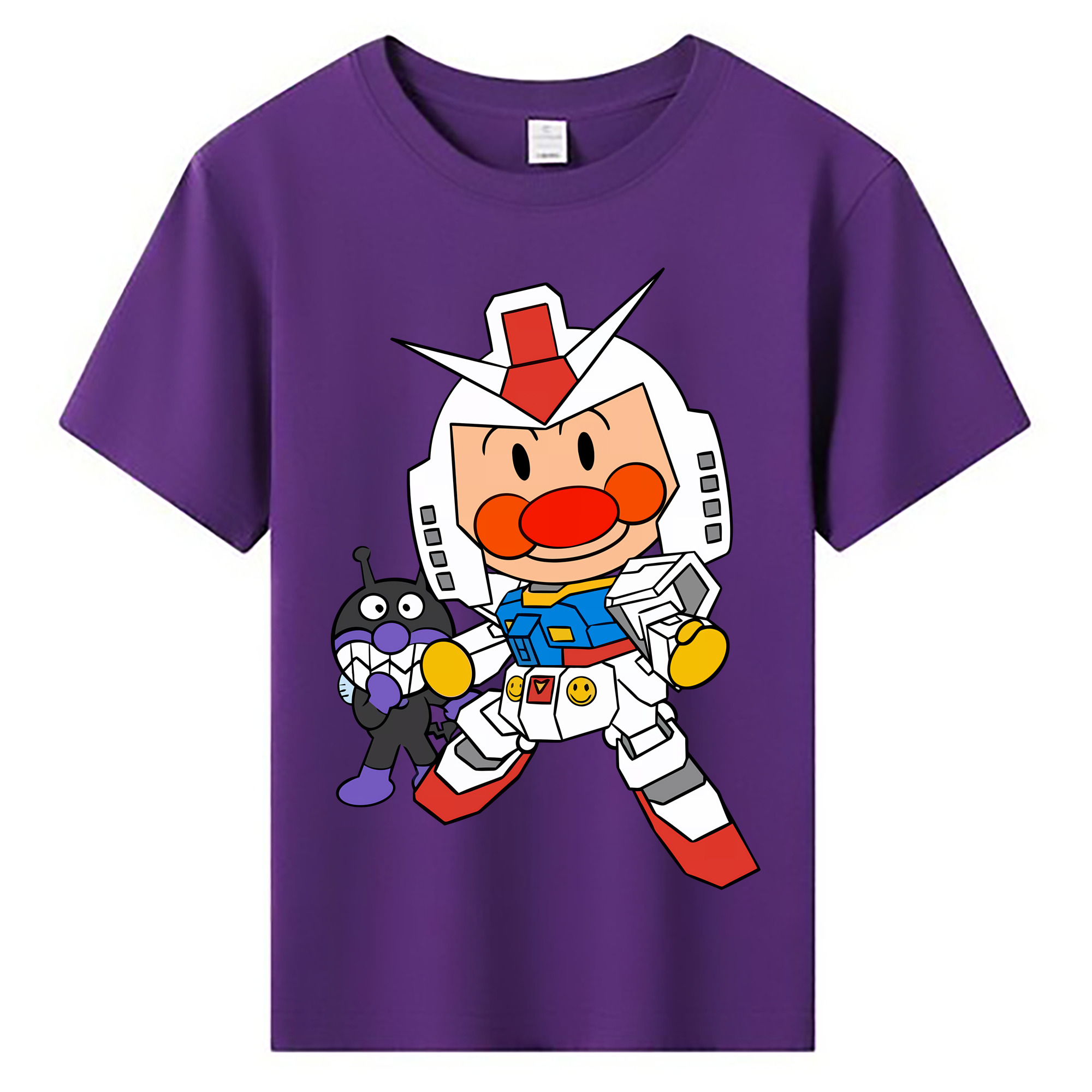 （画像用） アンパンマン Anpanman 綿100％キッズTシャツ（フロントプリント）