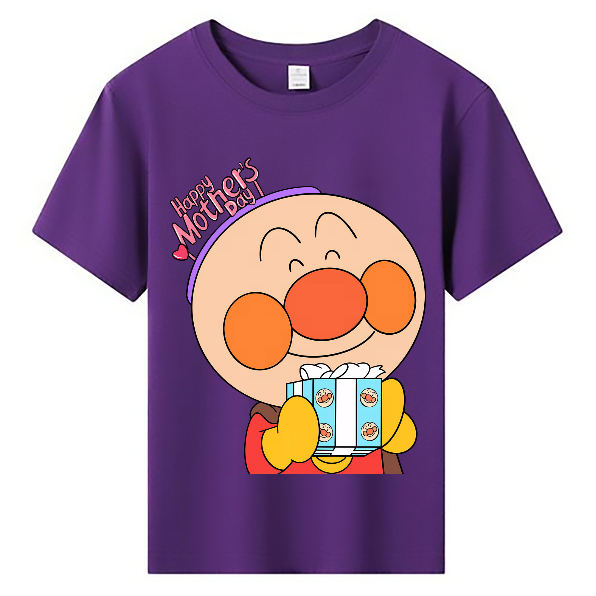 （画像用） アンパンマン Anpanman 綿100％キッズTシャツ（フロントプリント）