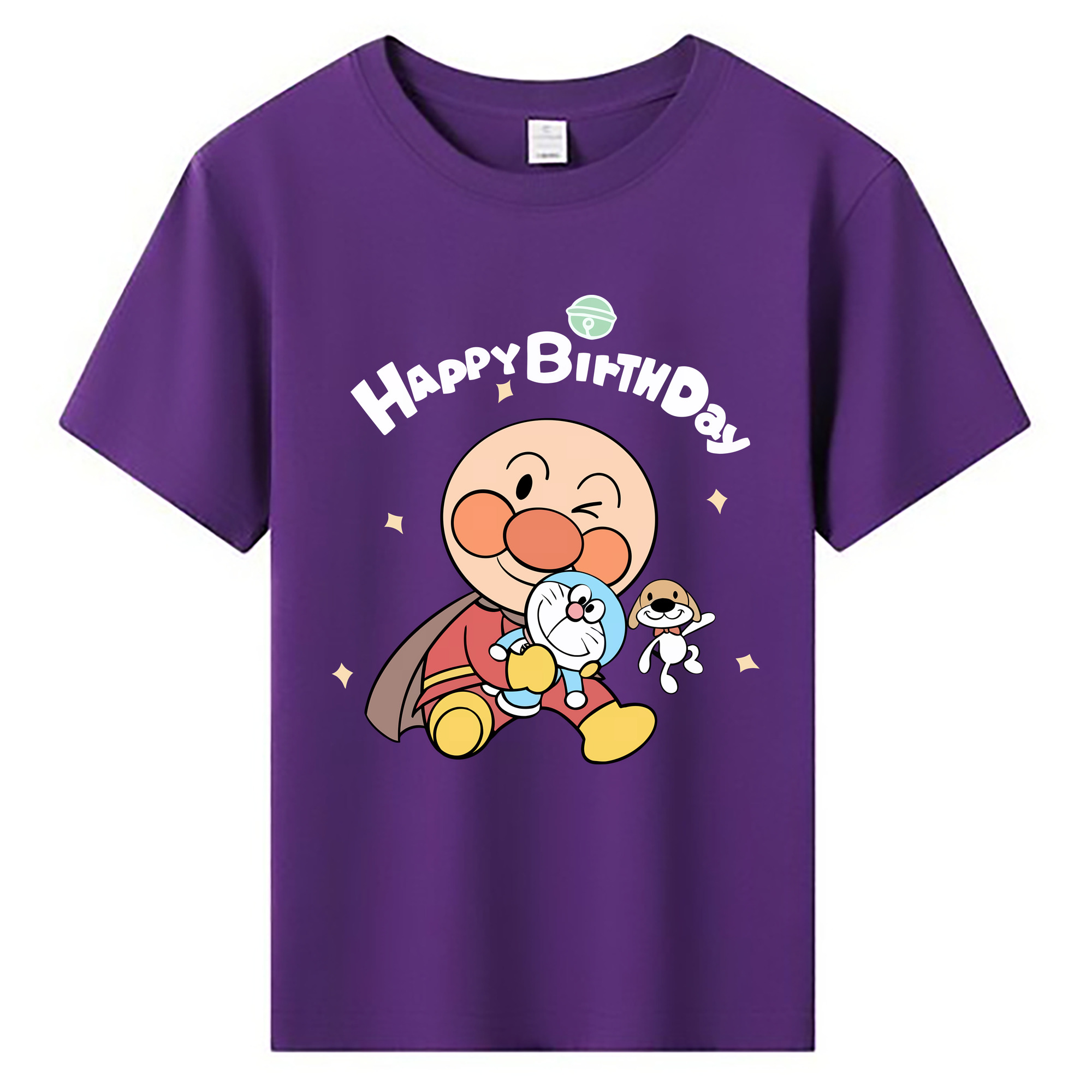 （画像用） アンパンマン Anpanman 綿100％キッズTシャツ（フロントプリント）