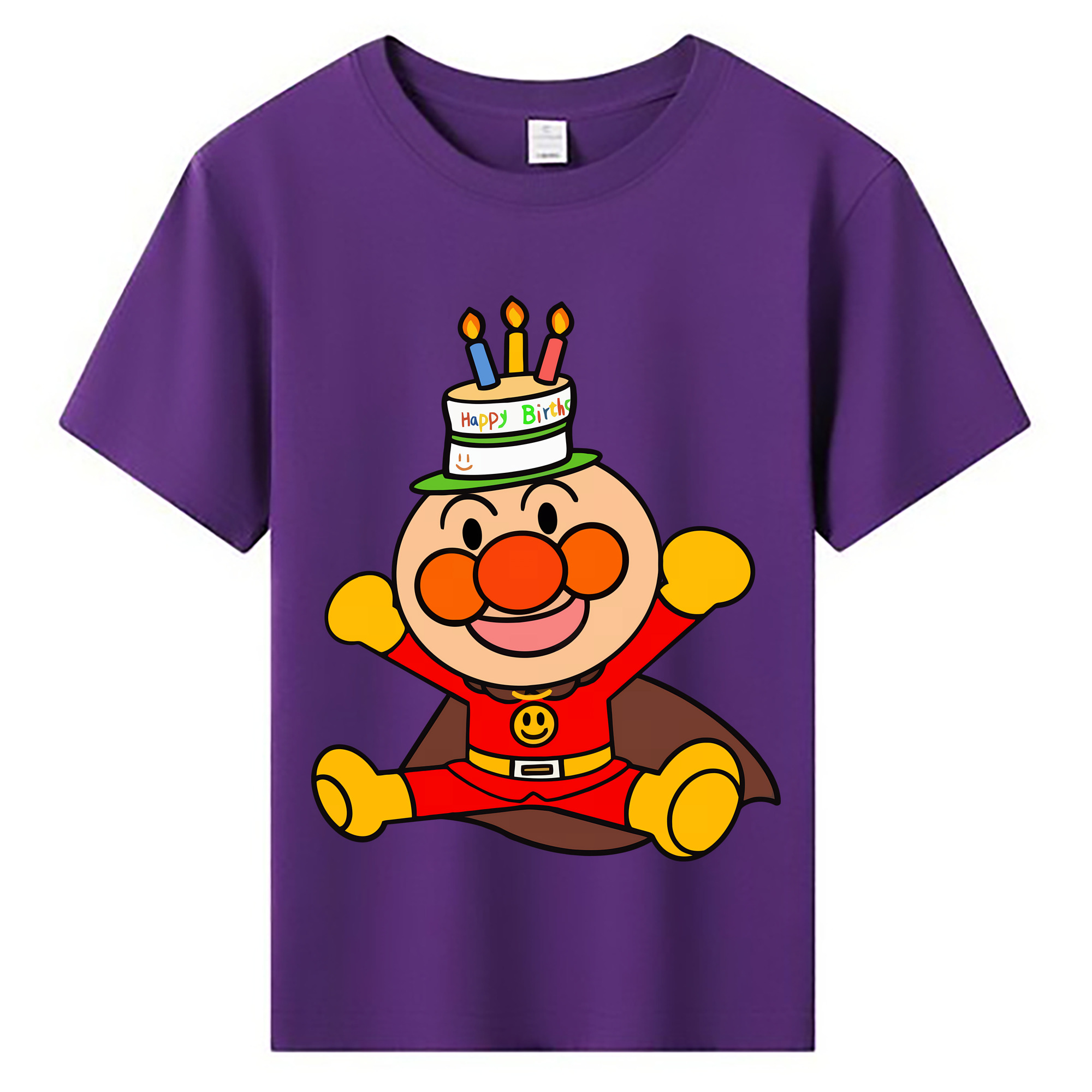 （画像用） アンパンマン Anpanman 綿100％キッズTシャツ（フロントプリント）