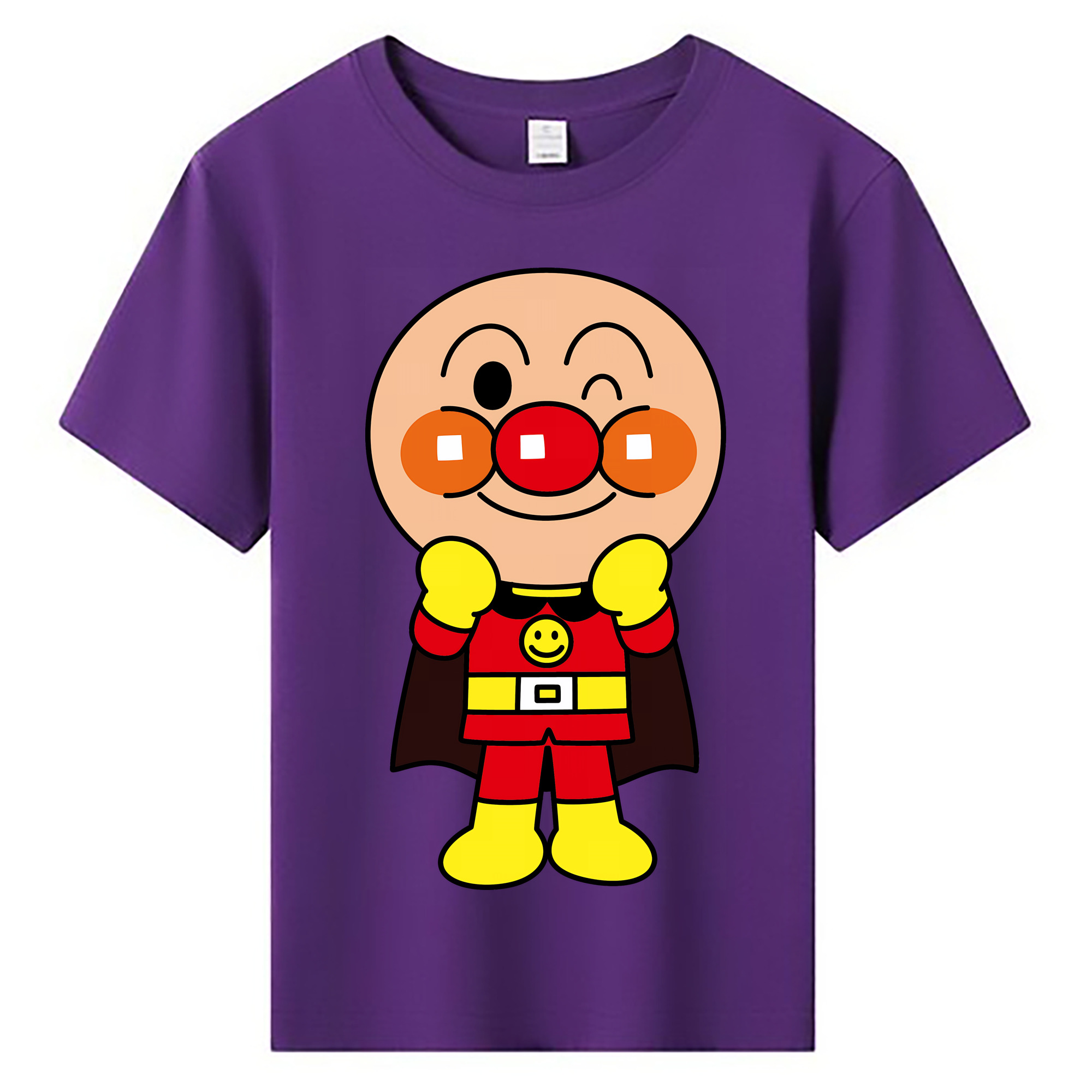 （画像用） アンパンマン Anpanman 綿100％キッズTシャツ（フロントプリント）