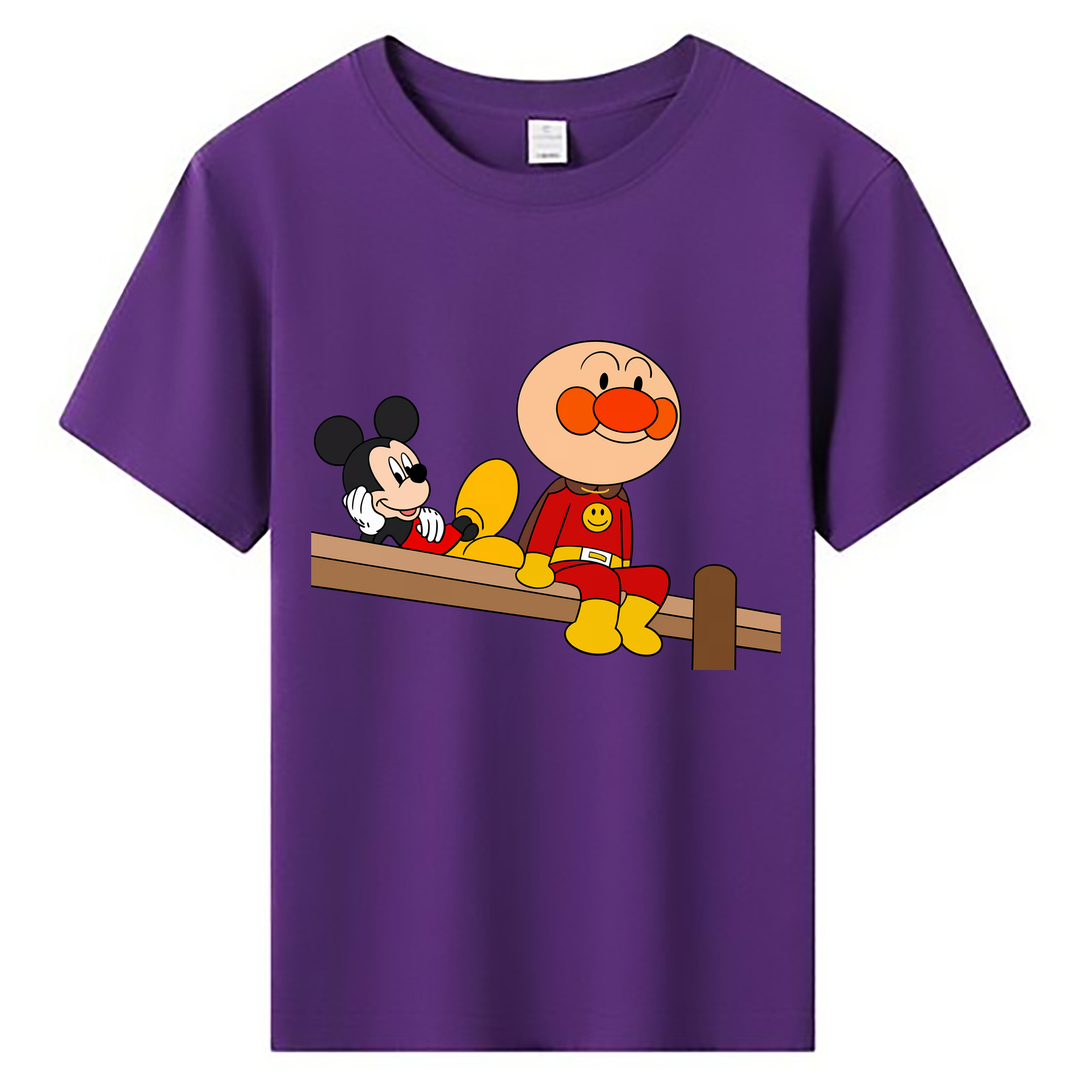 （画像用） アンパンマン Anpanman 綿100％キッズTシャツ（フロントプリント）