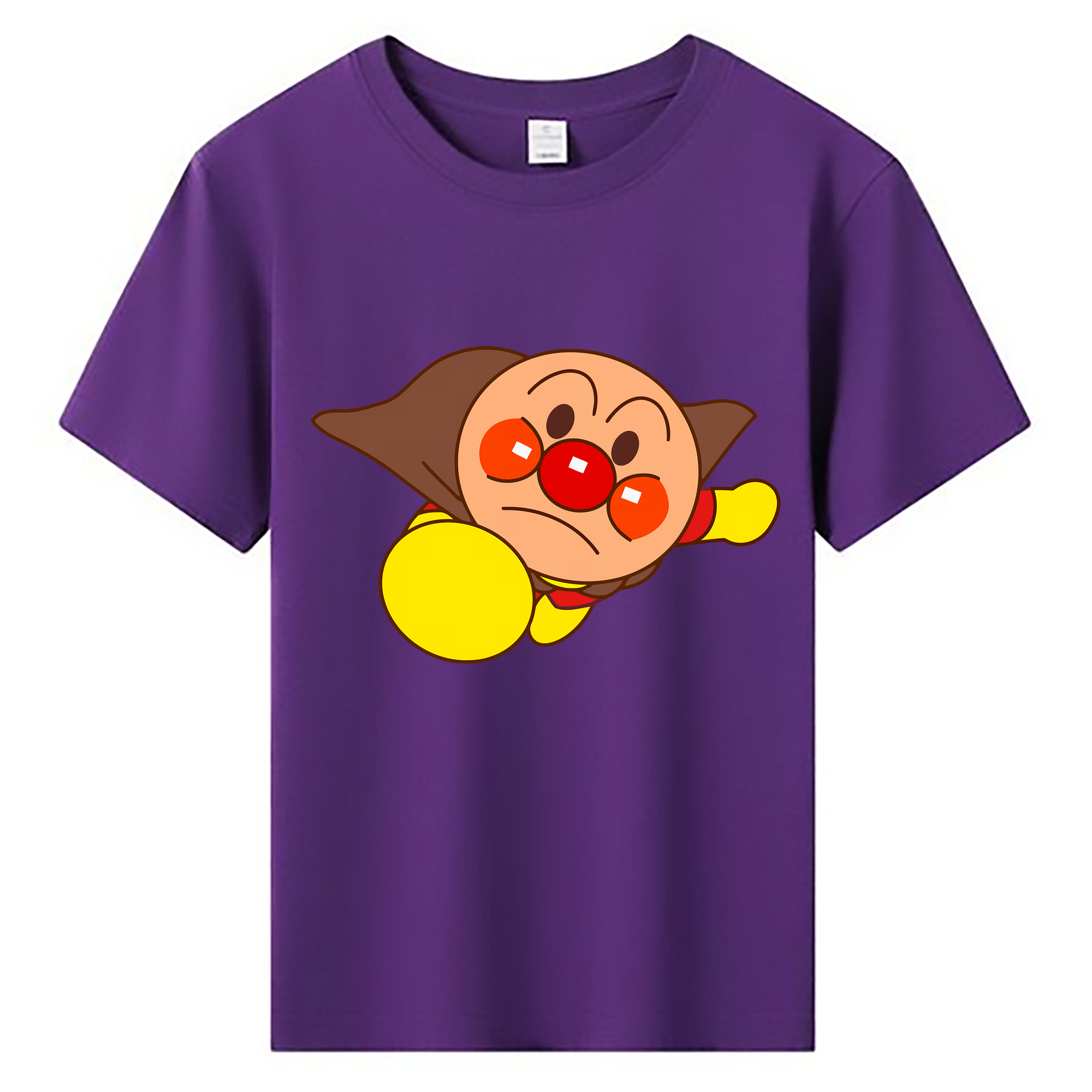 （画像用） アンパンマン Anpanman 綿100％キッズTシャツ（フロントプリント）