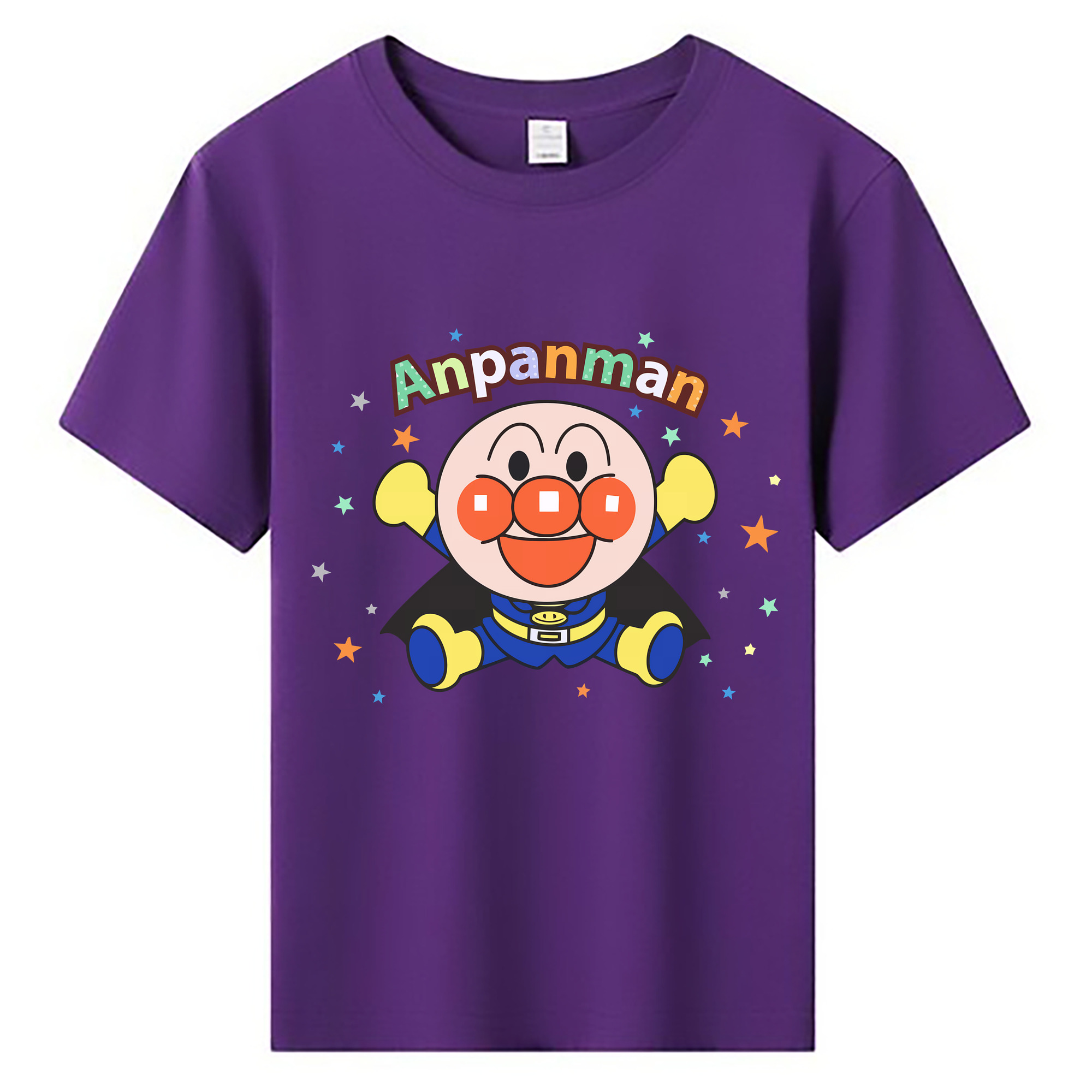 （画像用） アンパンマン Anpanman 綿100％キッズTシャツ（フロントプリント）