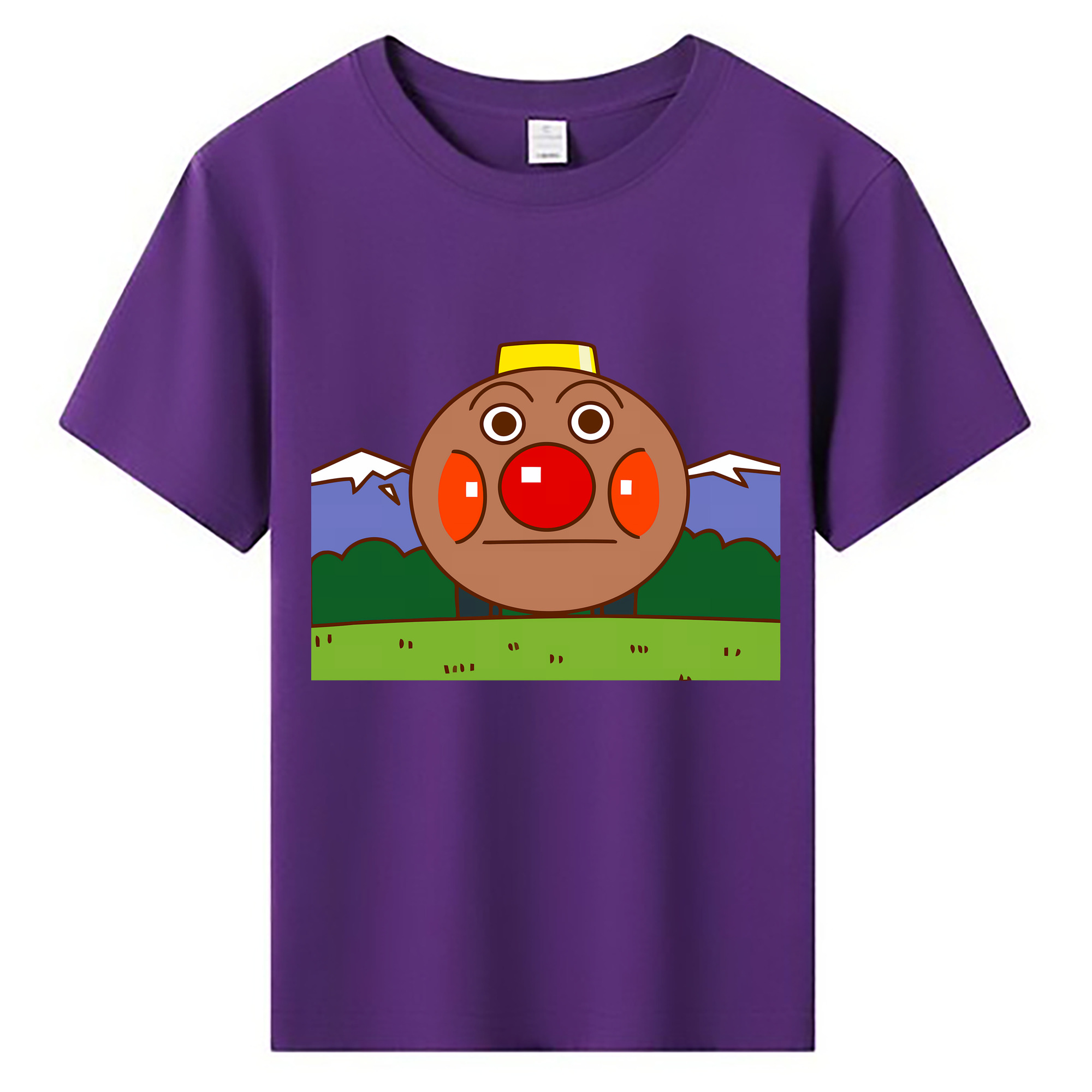 （画像用） アンパンマン Anpanman 綿100％キッズTシャツ（フロントプリント）