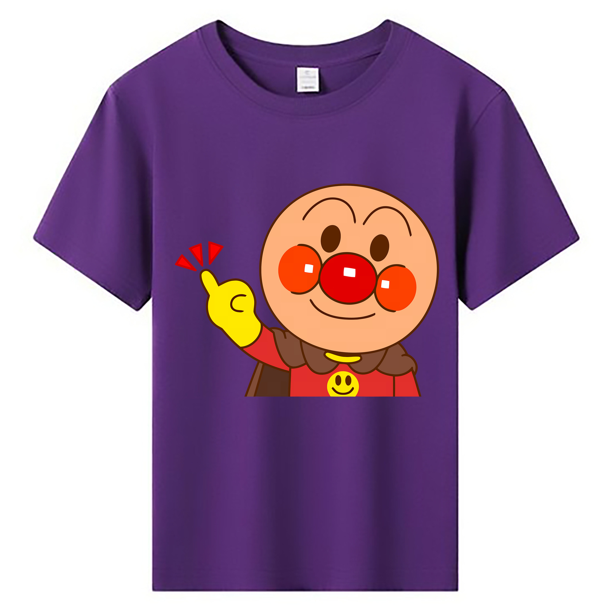 （画像用） アンパンマン Anpanman 綿100％キッズTシャツ（フロントプリント）