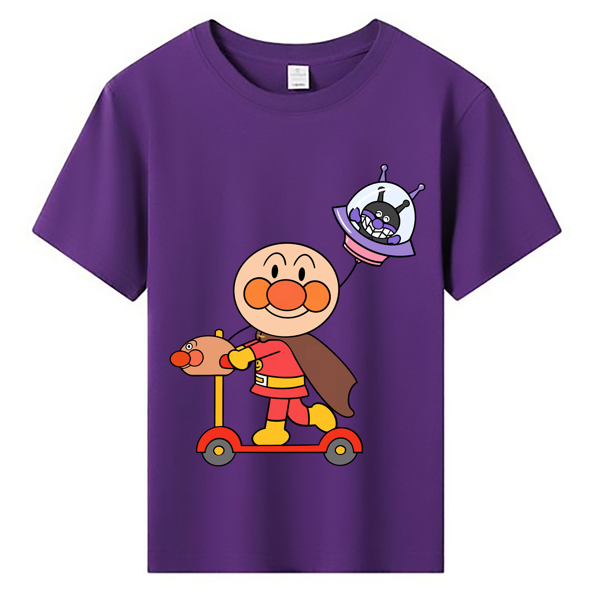 （画像用） アンパンマン Anpanman 綿100％キッズTシャツ（フロントプリント）