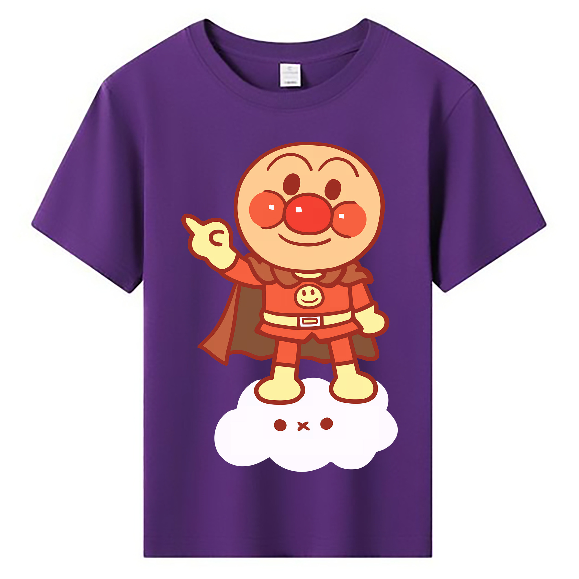 （画像用） アンパンマン Anpanman 綿100％キッズTシャツ（フロントプリント）