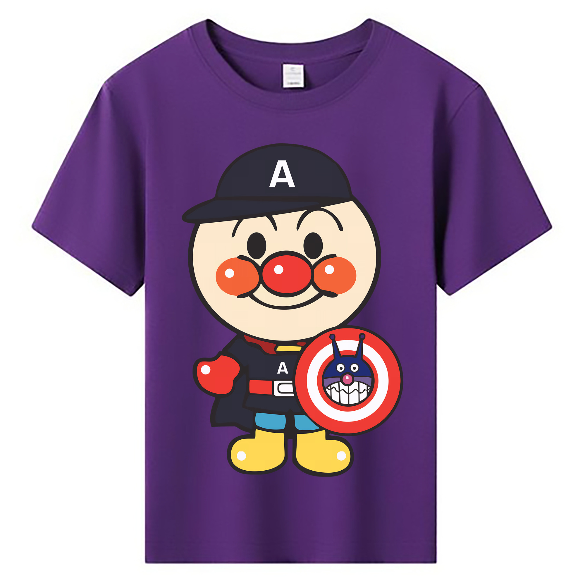 （画像用） アンパンマン Anpanman 綿100％キッズTシャツ（フロントプリント）