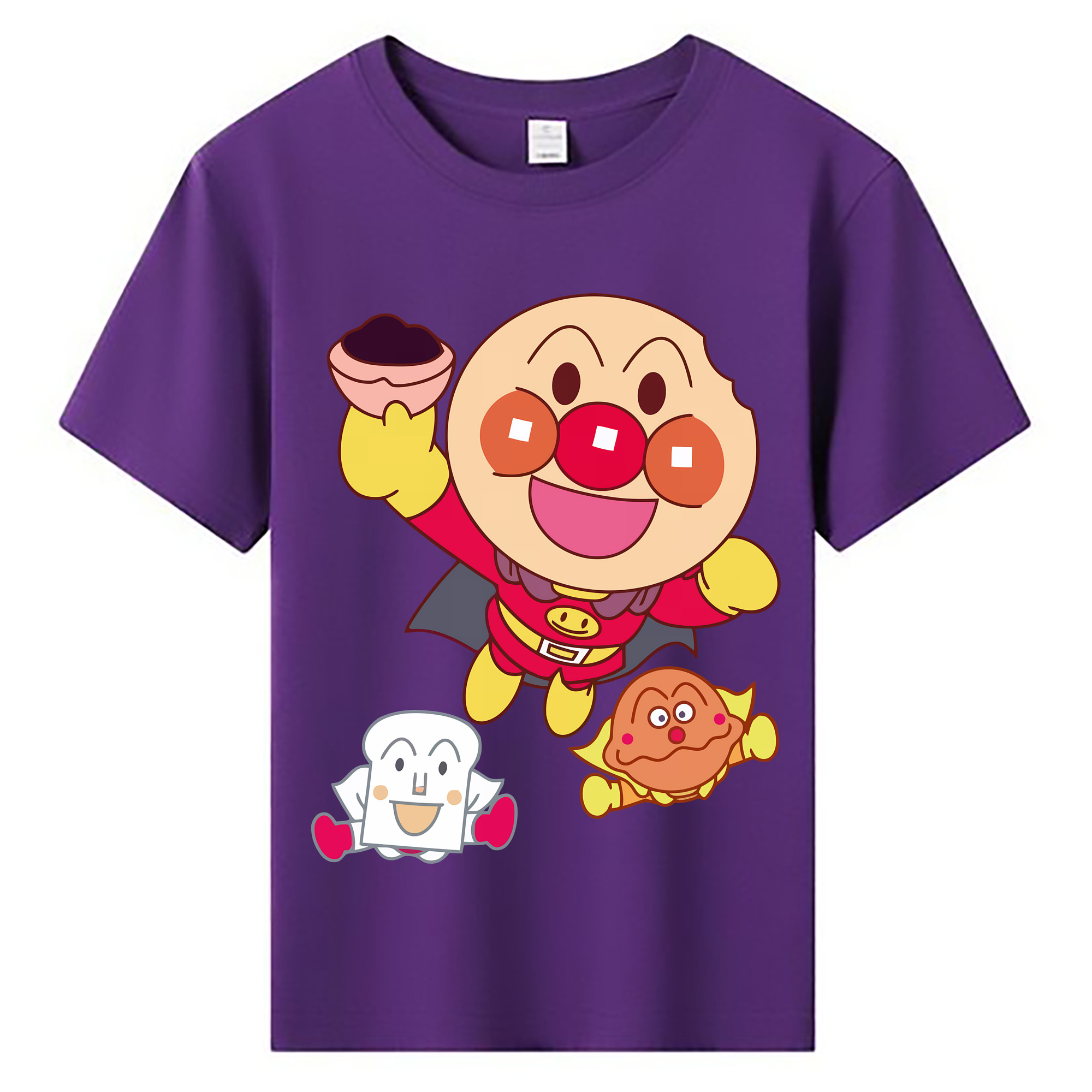 （画像用） アンパンマン Anpanman 綿100％キッズTシャツ（フロントプリント）