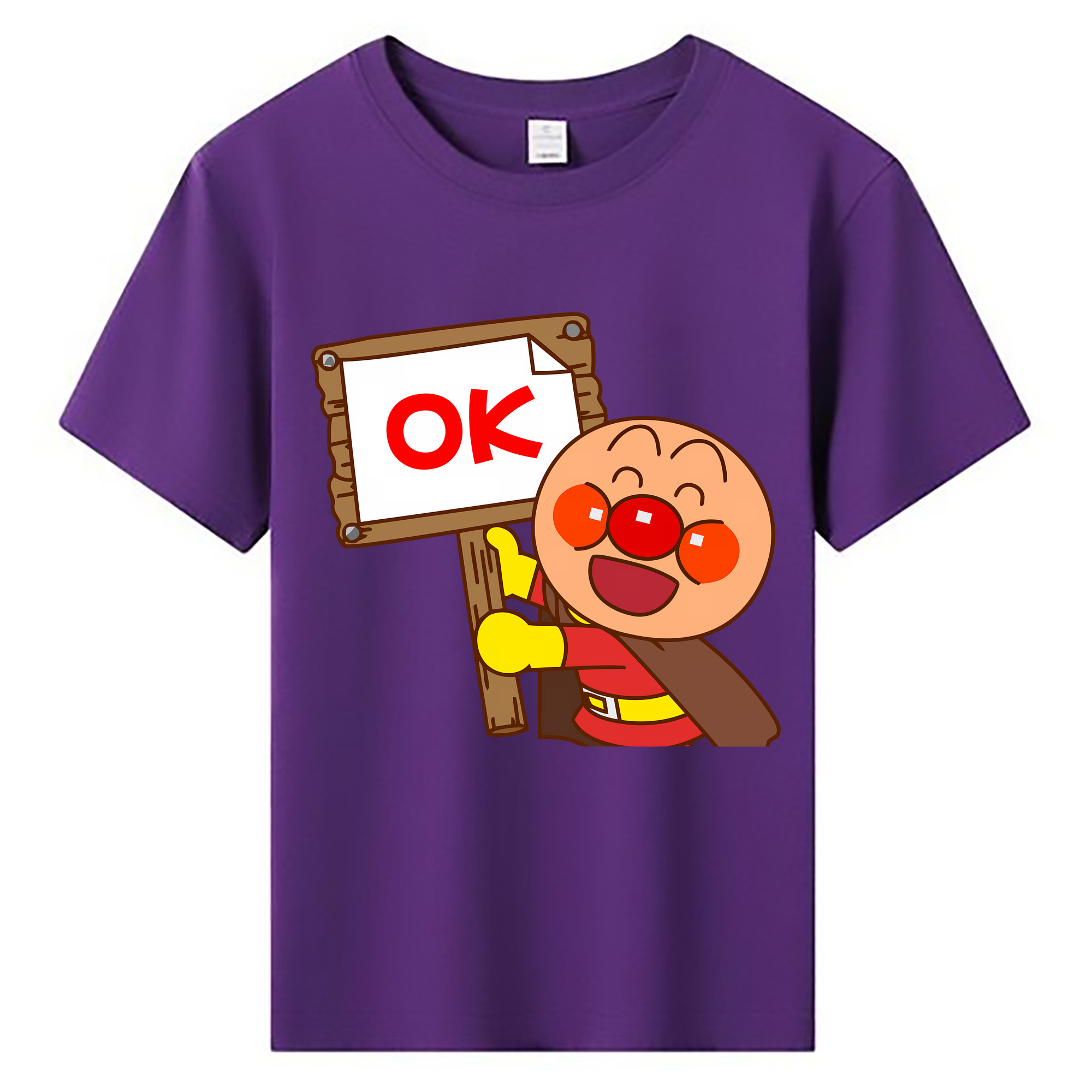（画像用） アンパンマン Anpanman 綿100％キッズTシャツ（フロントプリント）