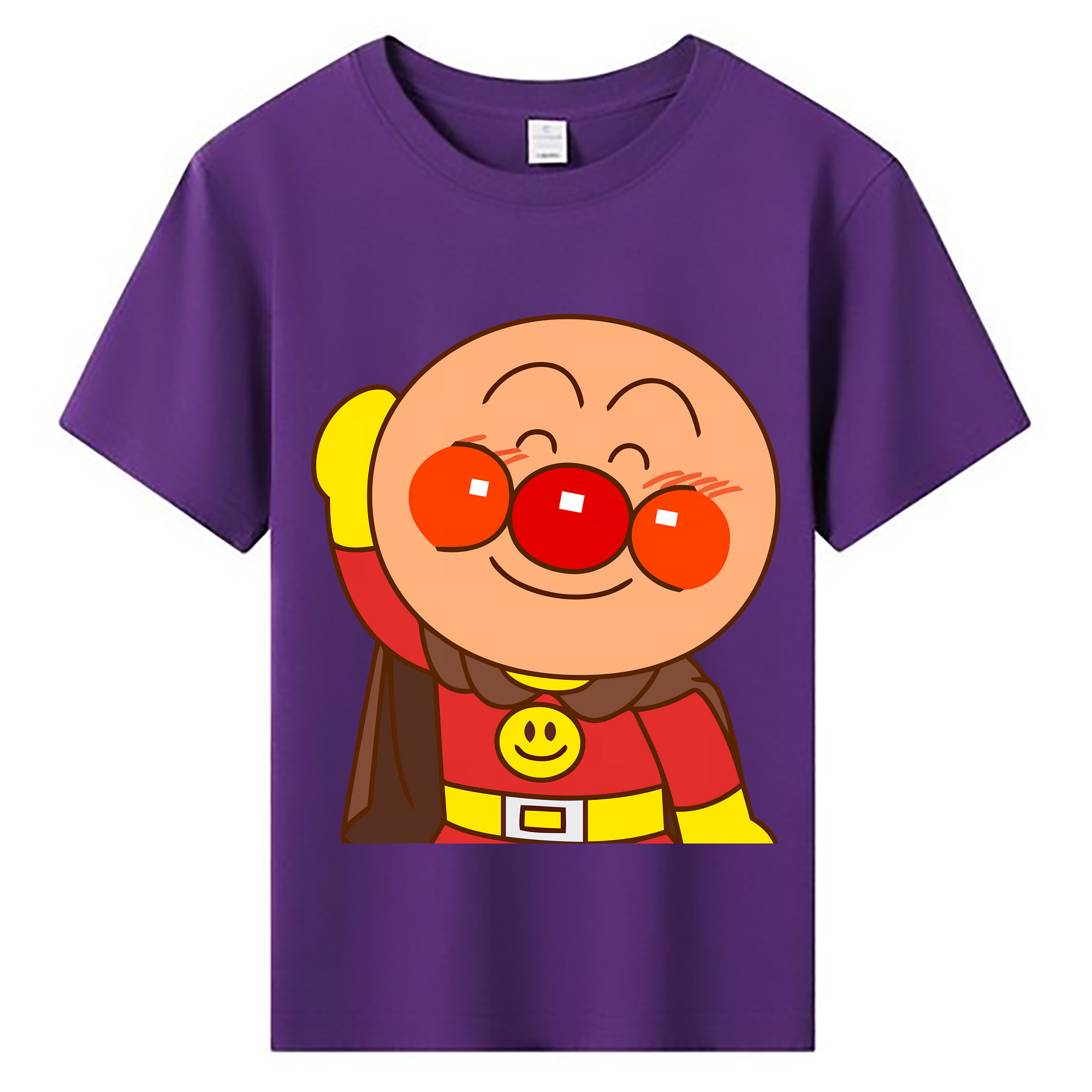 （画像用） アンパンマン Anpanman 綿100％キッズTシャツ（フロントプリント）