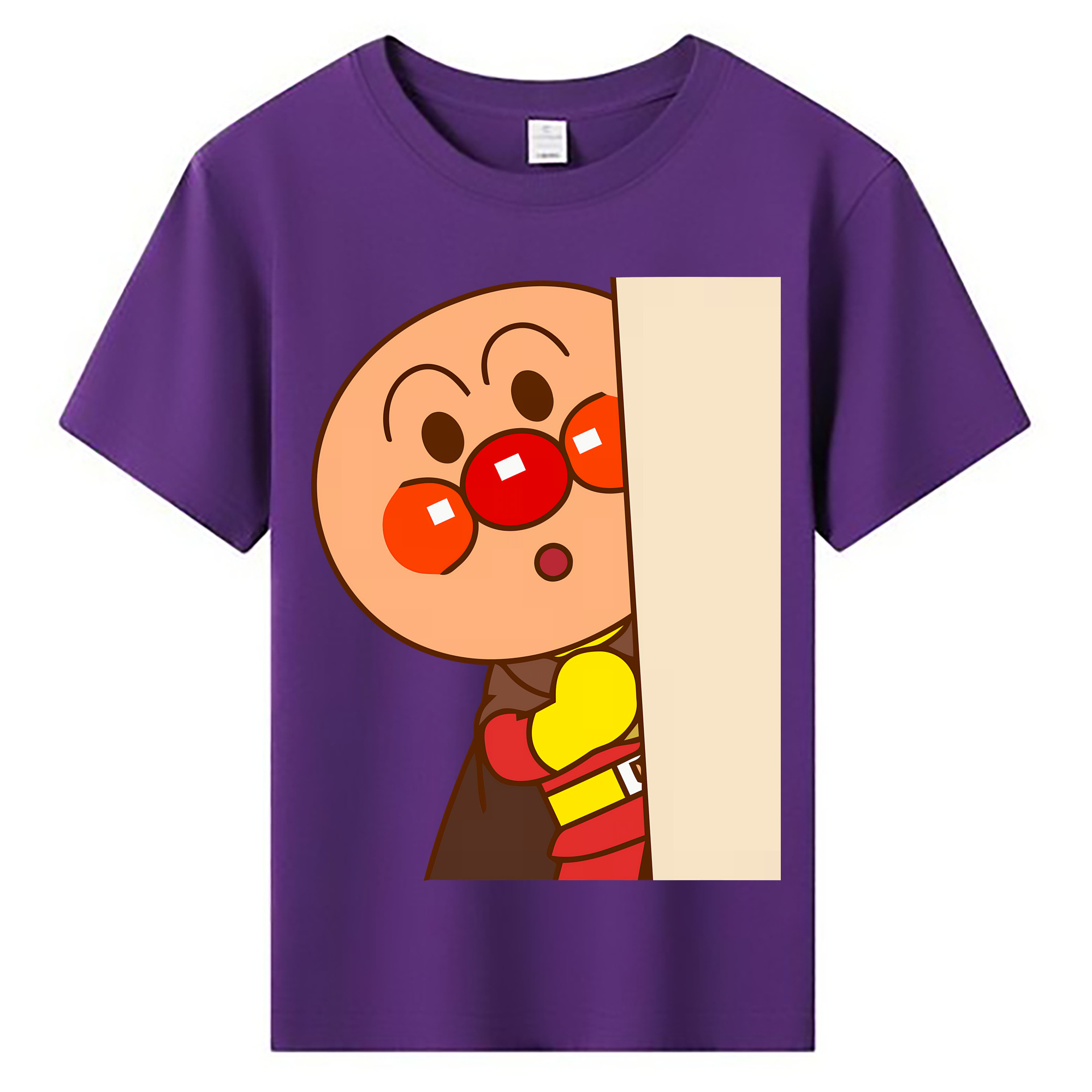 （画像用） アンパンマン Anpanman 綿100％キッズTシャツ（フロントプリント）