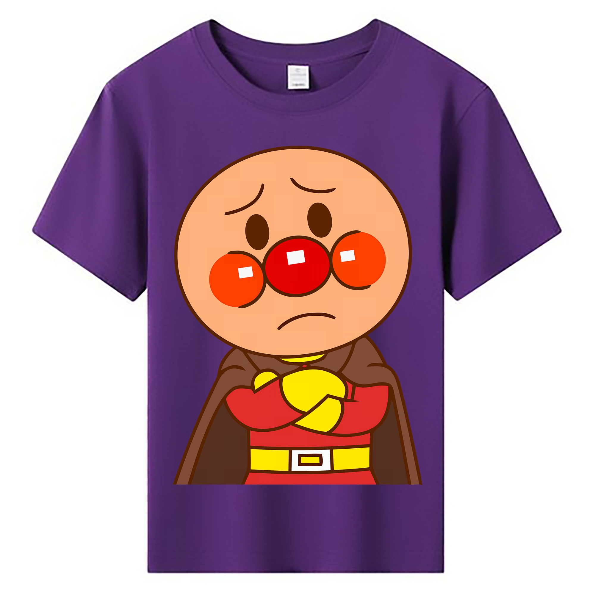 （画像用） アンパンマン Anpanman 綿100％キッズTシャツ（フロントプリント）