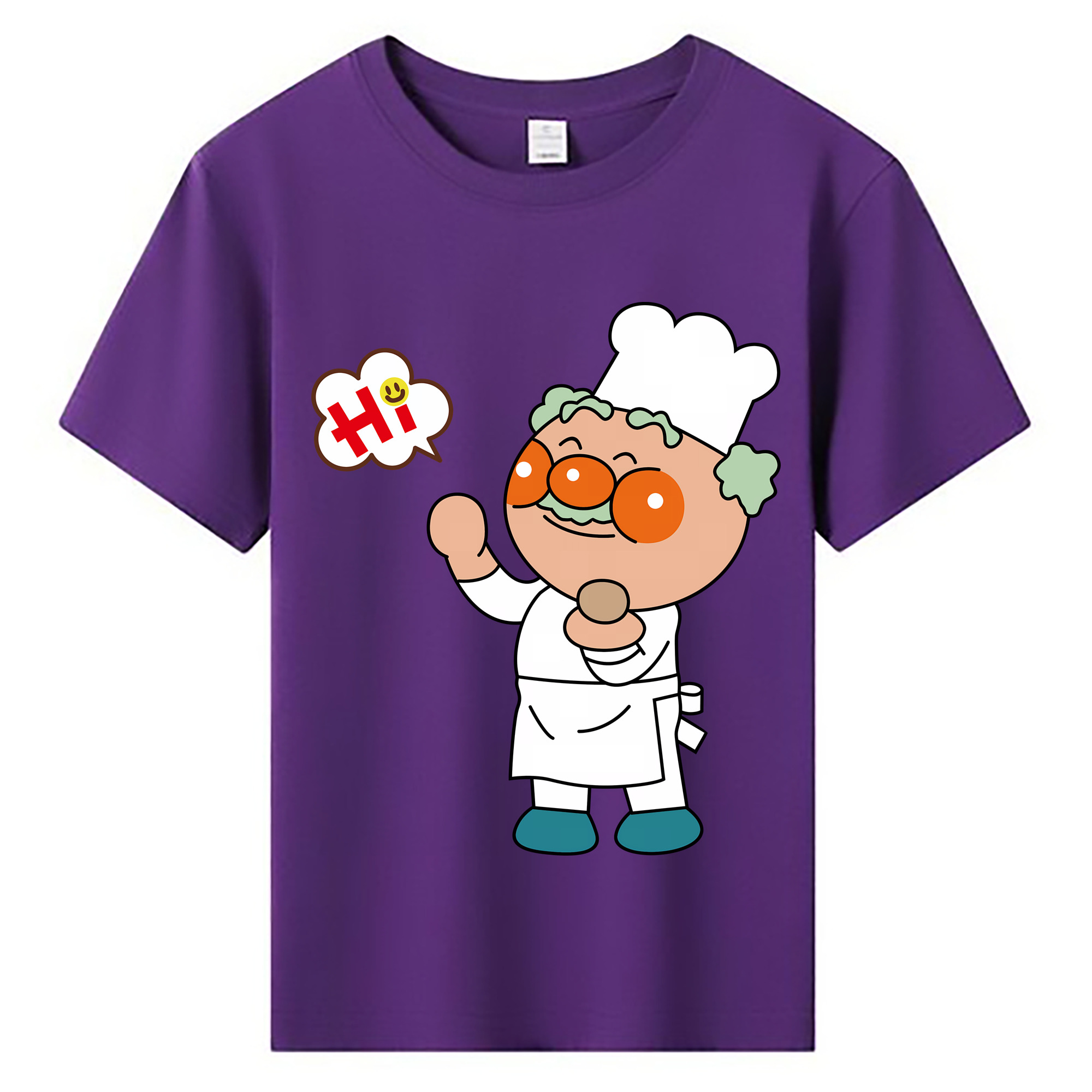 （画像用） アンパンマン Anpanman 綿100％キッズTシャツ（フロントプリント）