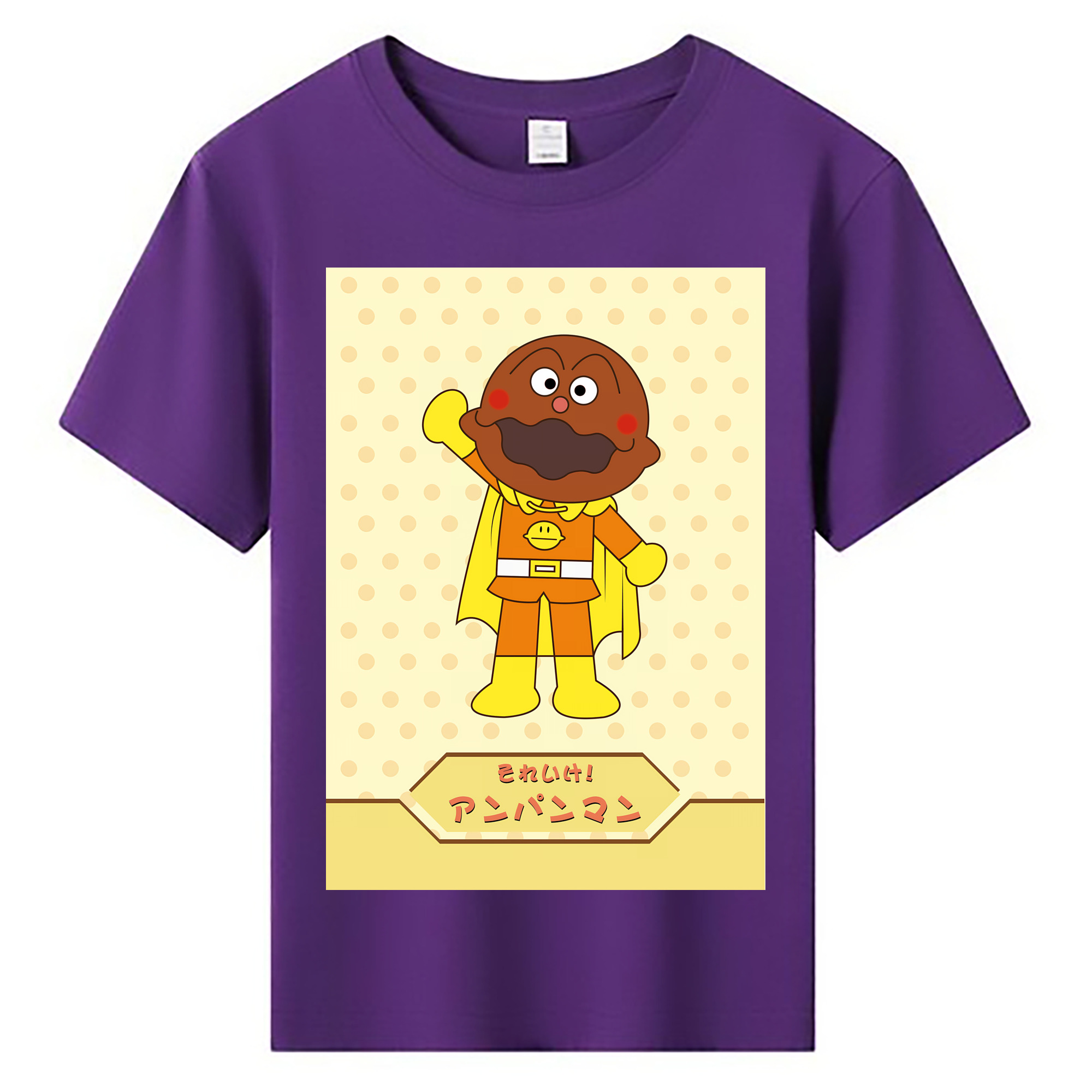 （画像用） アンパンマン Anpanman 綿100％キッズTシャツ（フロントプリント）