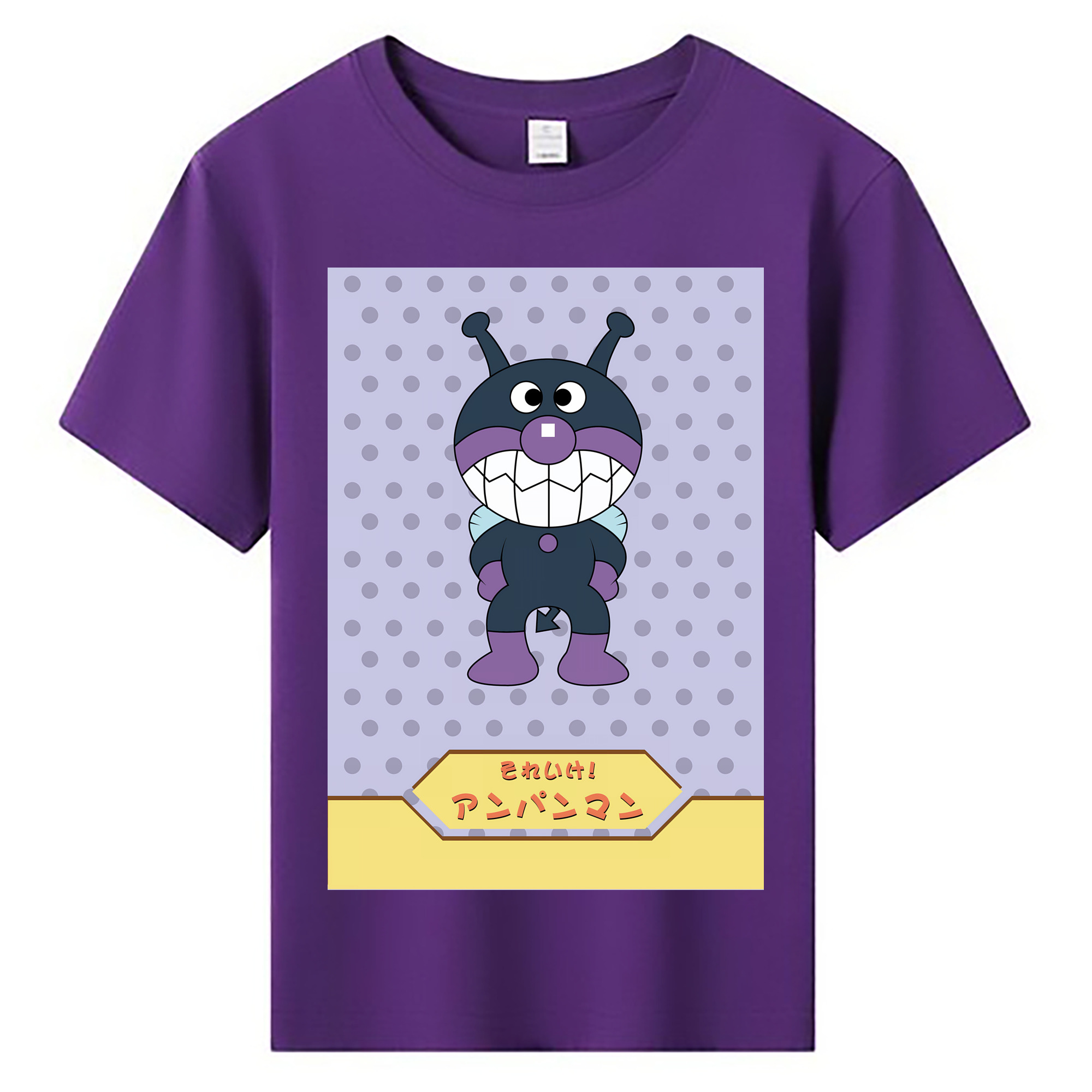 （画像用） アンパンマン Anpanman 綿100％キッズTシャツ（フロントプリント）