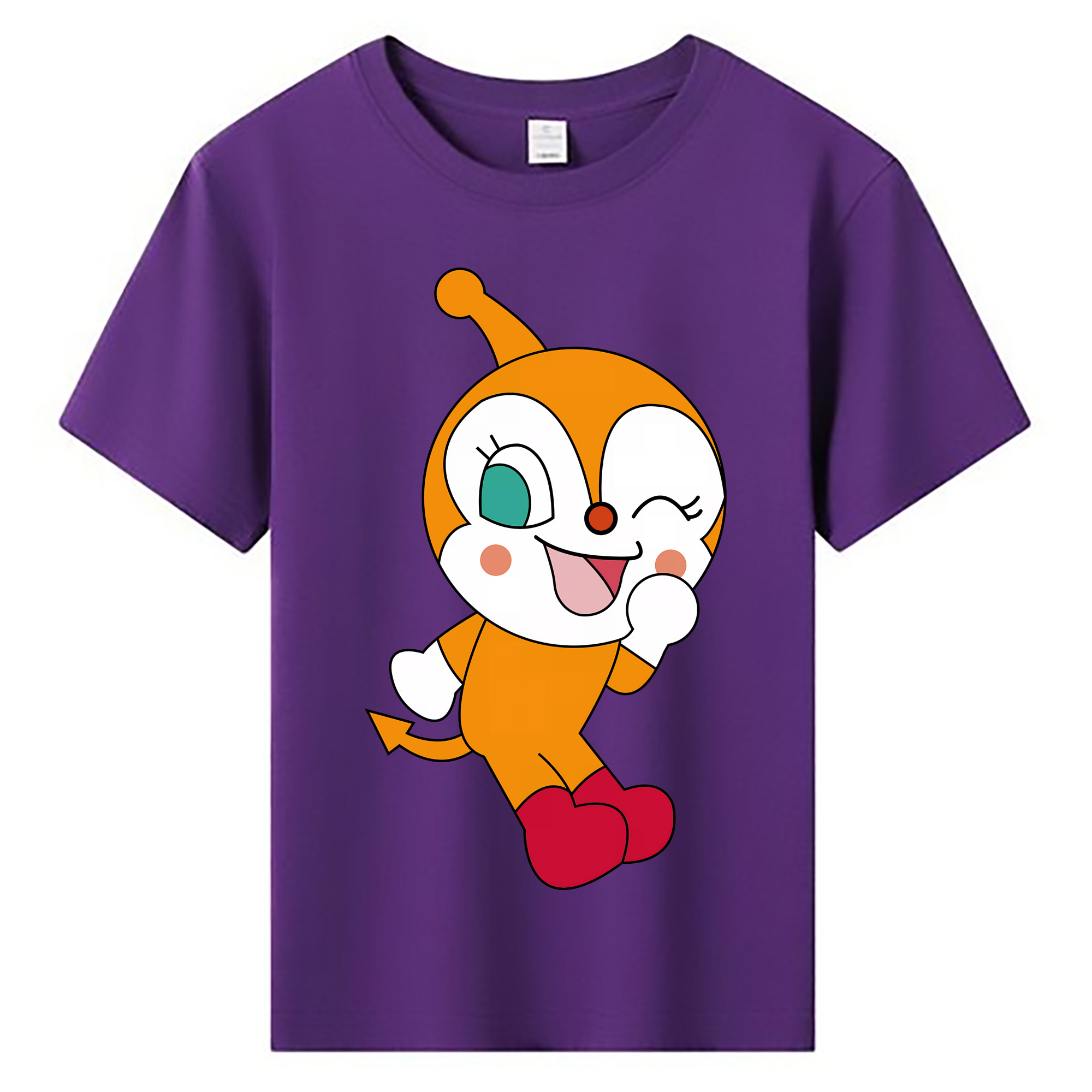 （画像用） アンパンマン Anpanman 綿100％キッズTシャツ（フロントプリント）