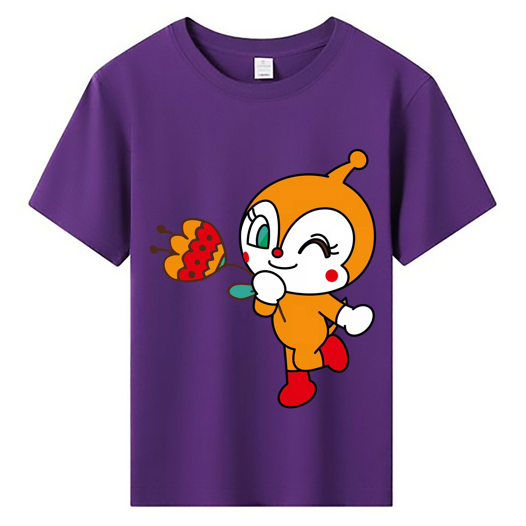 （画像用） アンパンマン Anpanman 綿100％キッズTシャツ（フロントプリント）