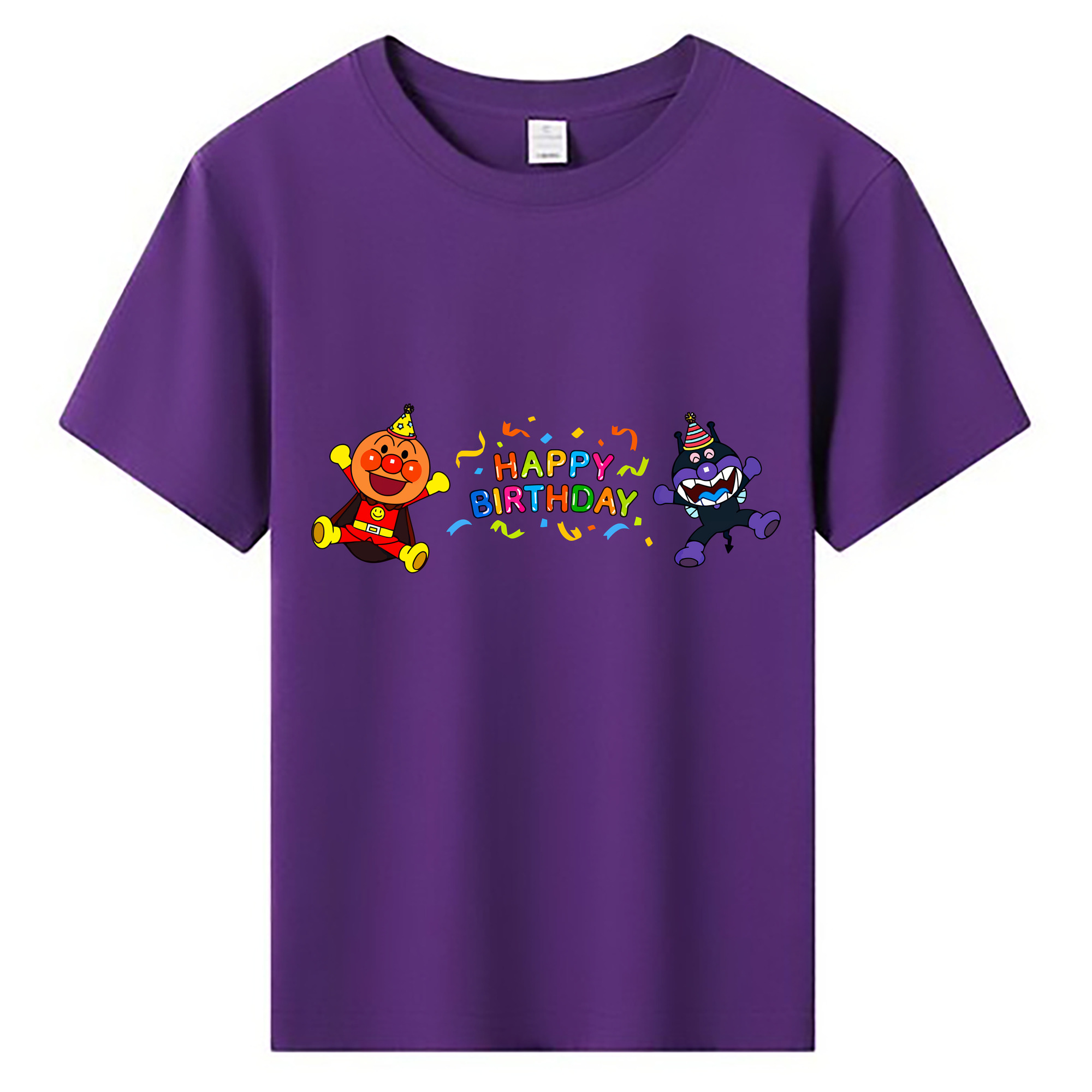 （画像用） アンパンマン Anpanman 綿100％キッズTシャツ（フロントプリント）
