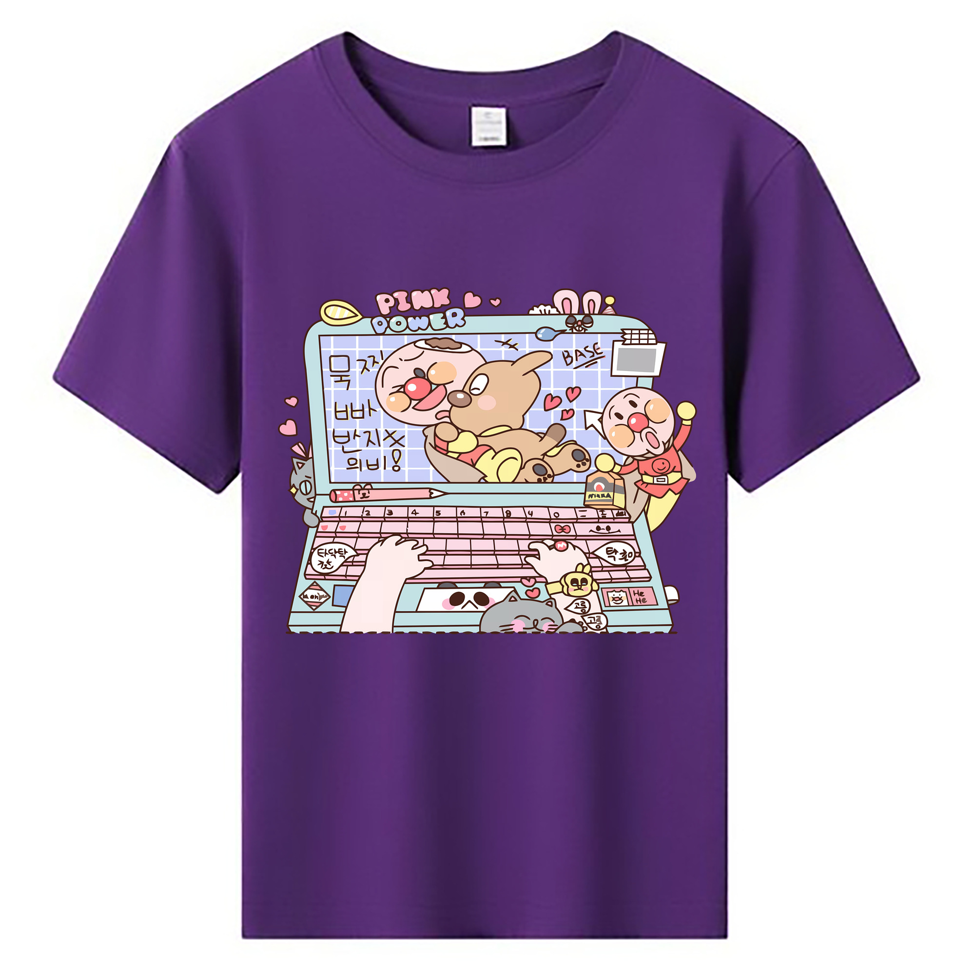 （画像用） アンパンマン Anpanman 綿100％キッズTシャツ（フロントプリント）