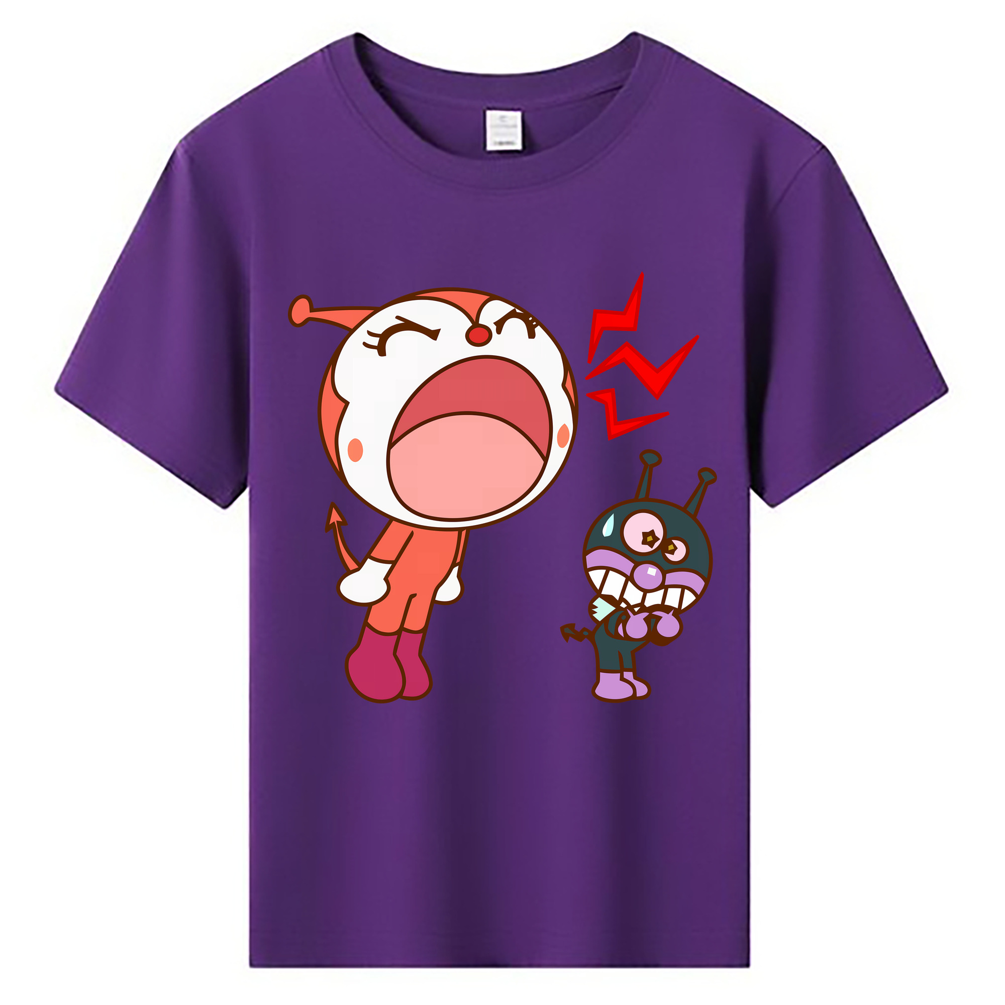 （画像用） アンパンマン Anpanman 綿100％キッズTシャツ（フロントプリント）