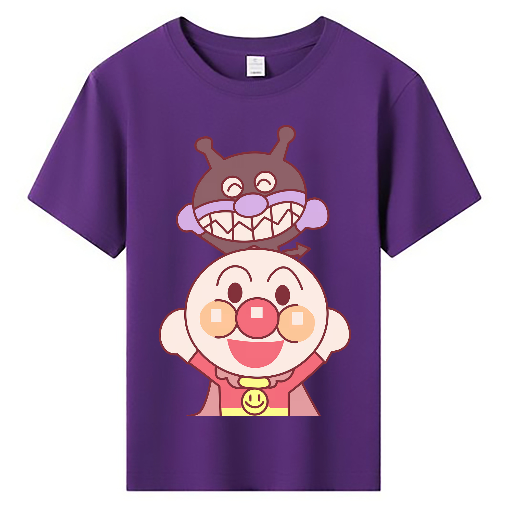 （画像用） アンパンマン Anpanman 綿100％キッズTシャツ（フロントプリント）