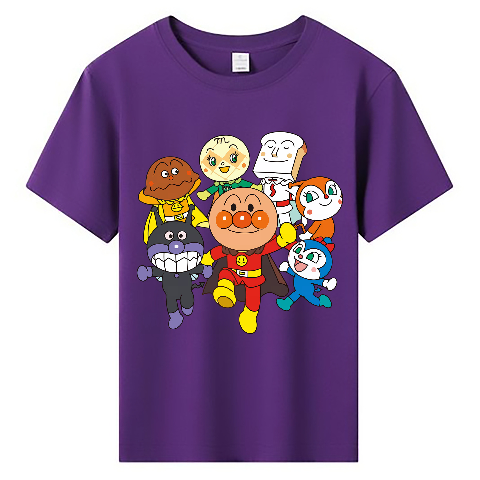 （画像用） アンパンマン Anpanman 綿100％キッズTシャツ（フロントプリント）