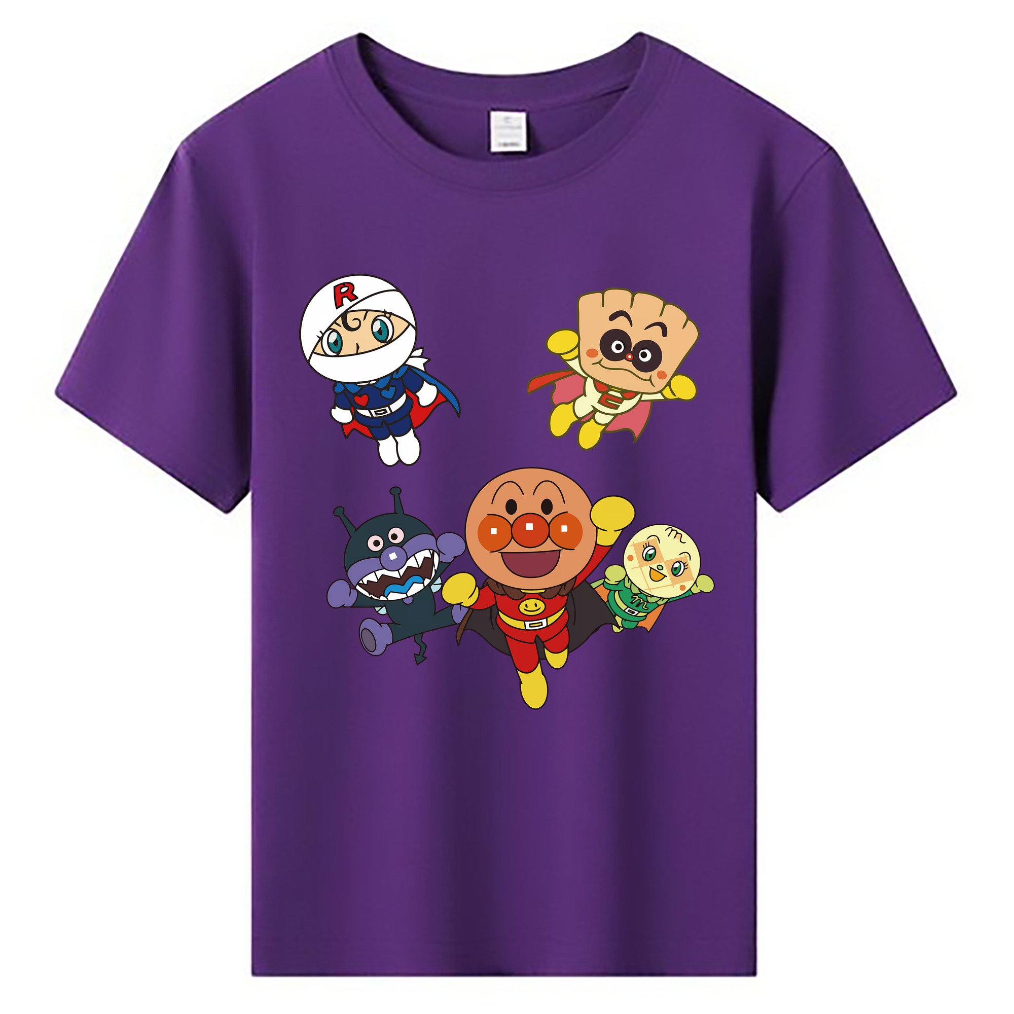 （画像用） アンパンマン Anpanman 綿100％キッズTシャツ（フロントプリント）