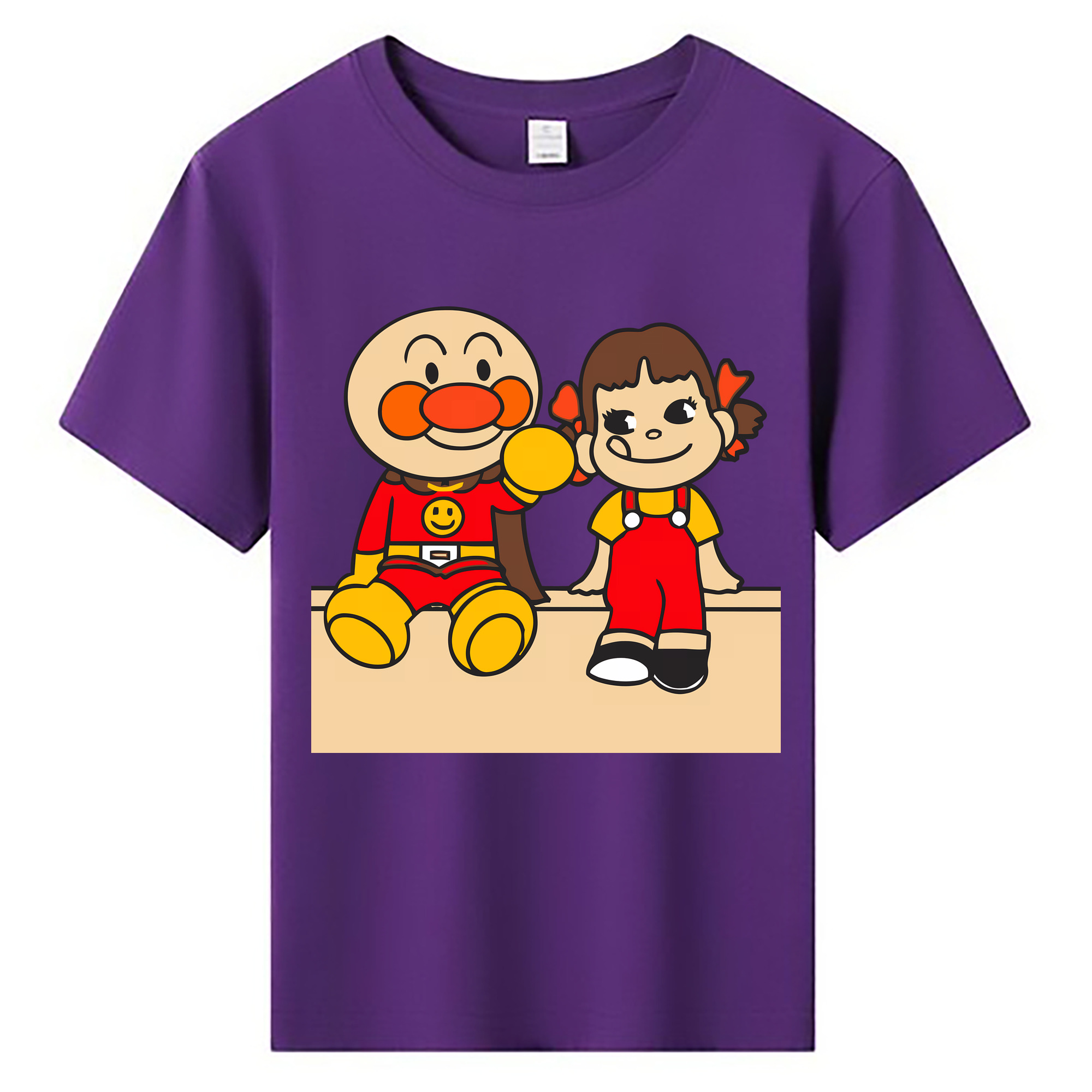 （画像用） アンパンマン Anpanman 綿100％キッズTシャツ（フロントプリント）