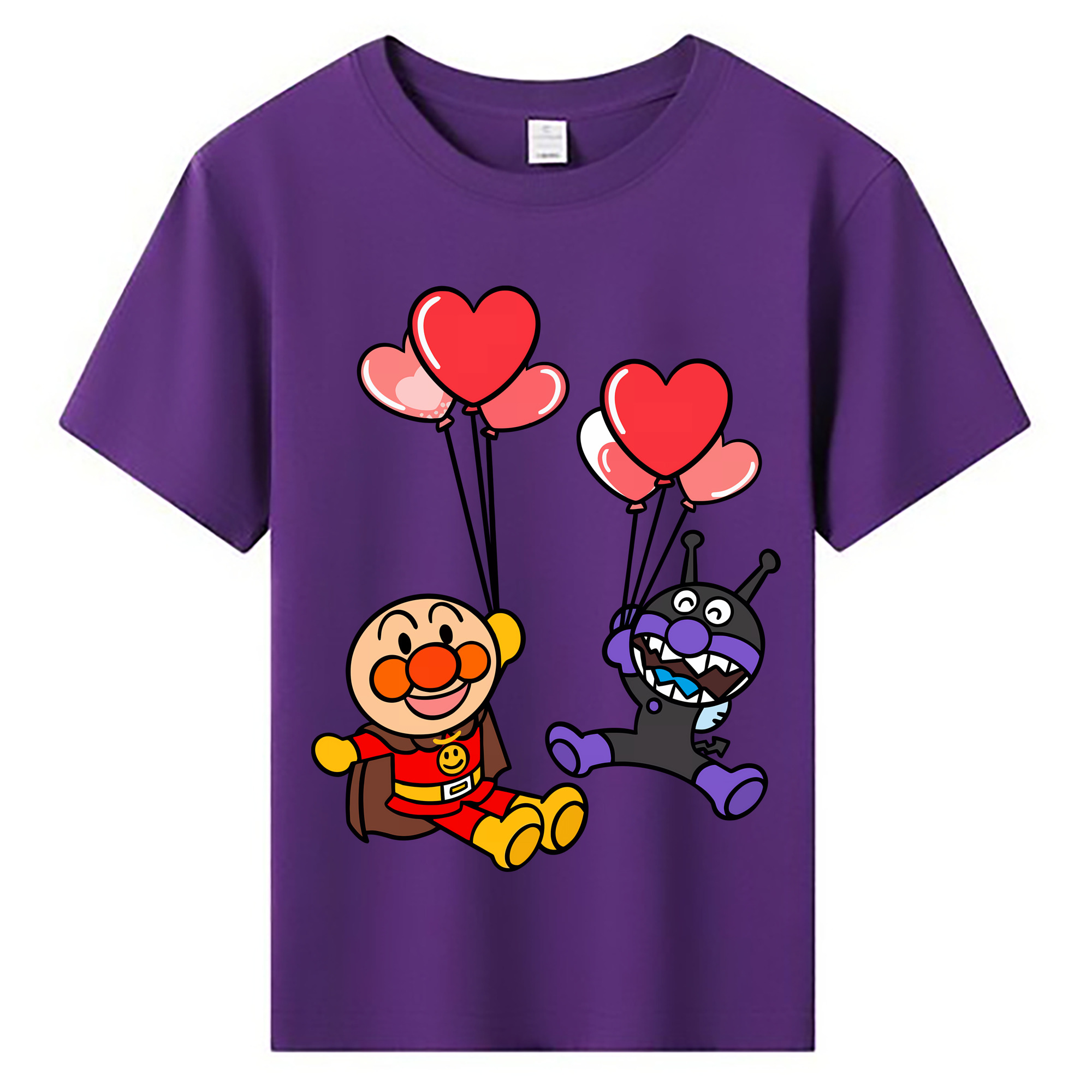 （画像用） アンパンマン Anpanman 綿100％キッズTシャツ（フロントプリント）