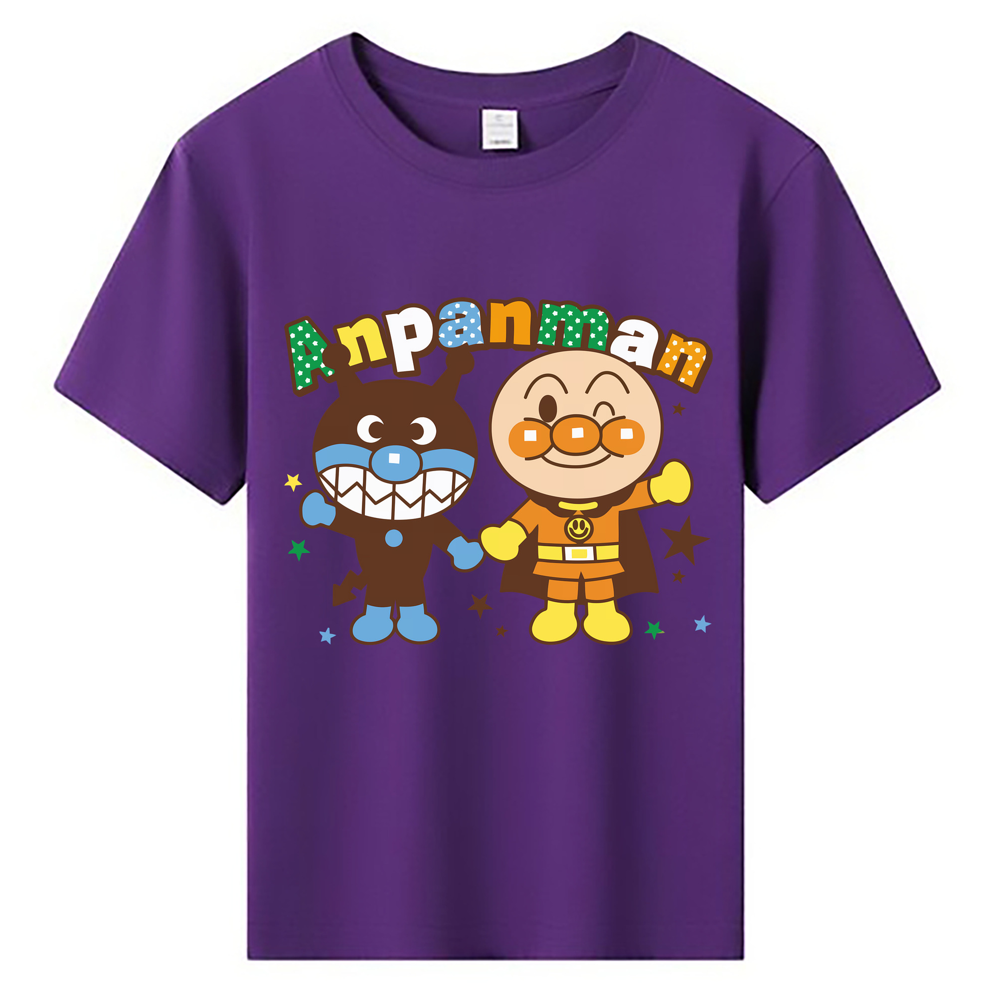（画像用） アンパンマン Anpanman 綿100％キッズTシャツ（フロントプリント）