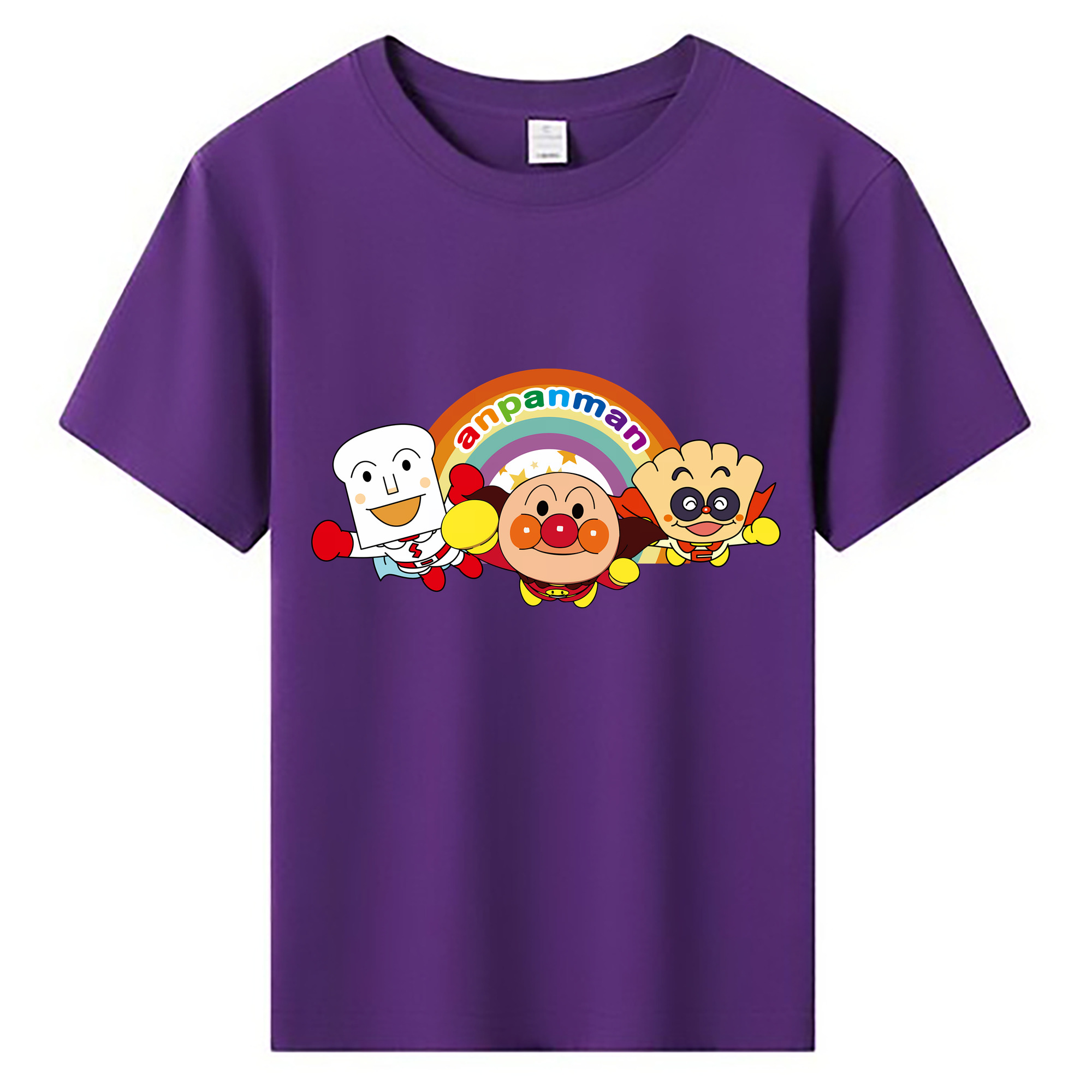 （画像用） アンパンマン Anpanman 綿100％キッズTシャツ（フロントプリント）