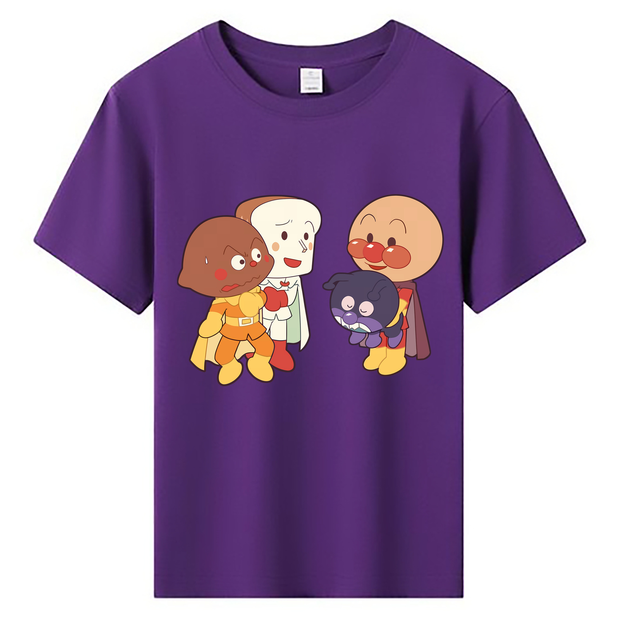 （画像用） アンパンマン Anpanman 綿100％キッズTシャツ（フロントプリント）