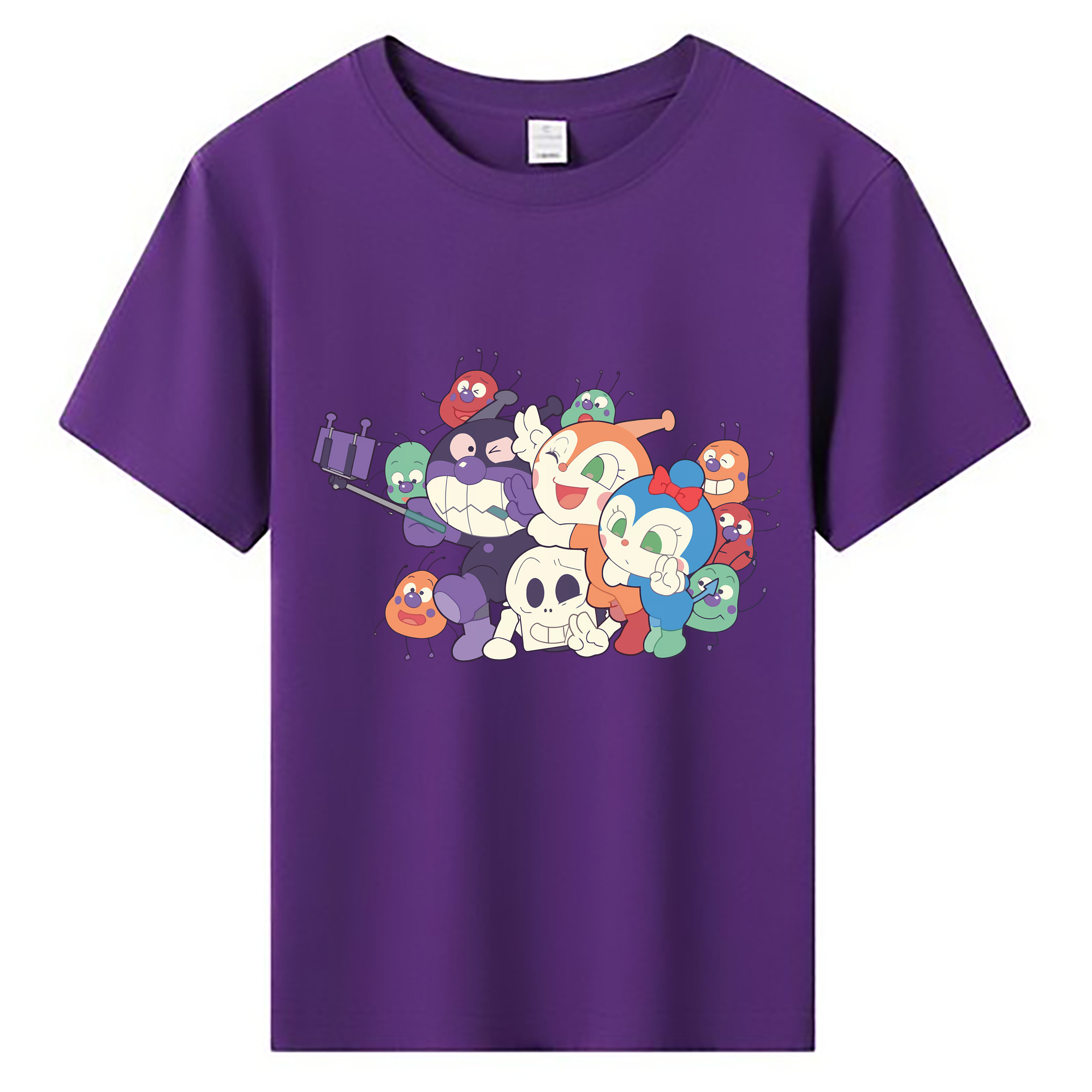 （画像用） アンパンマン Anpanman 綿100％キッズTシャツ（フロントプリント）