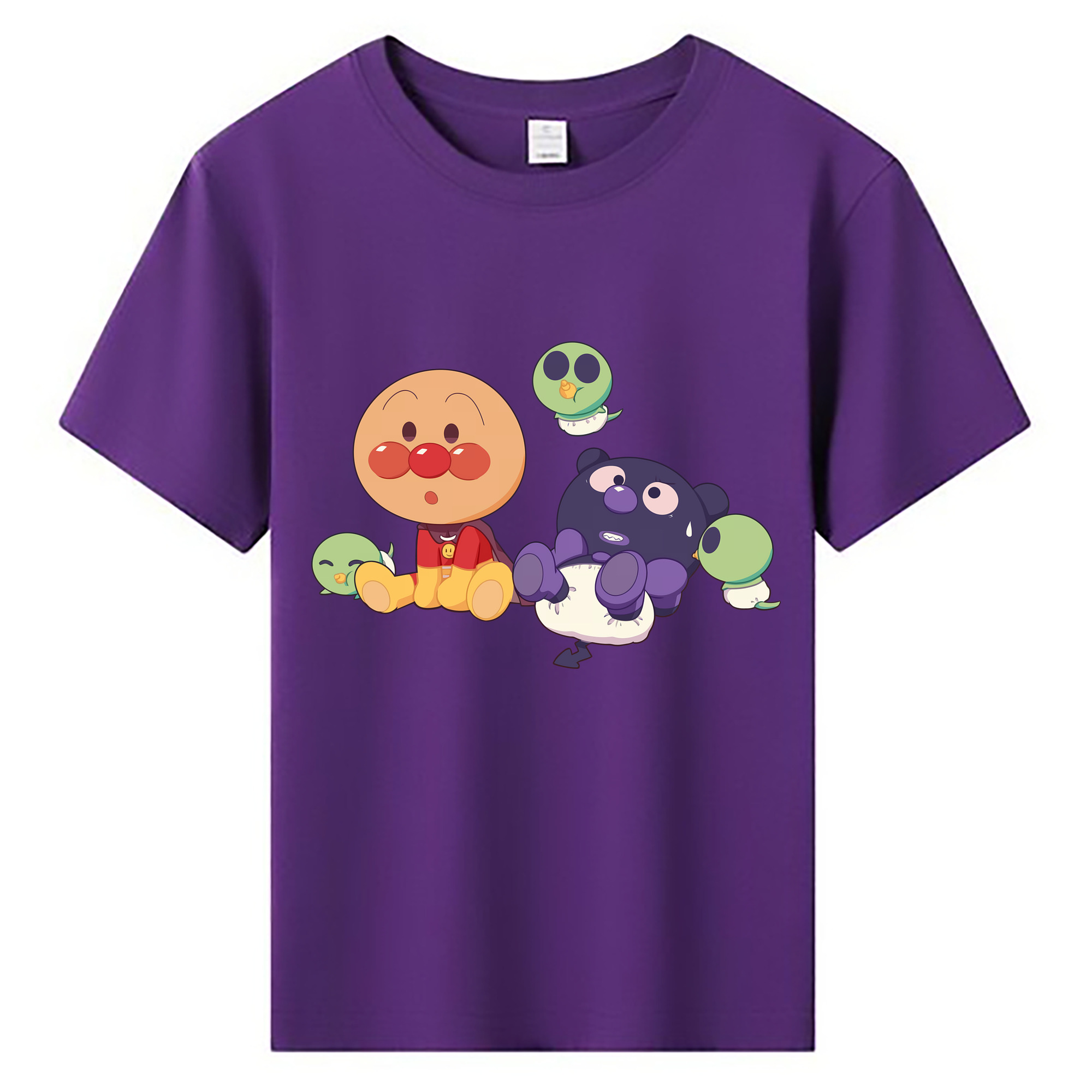 （画像用） アンパンマン Anpanman 綿100％キッズTシャツ（フロントプリント）