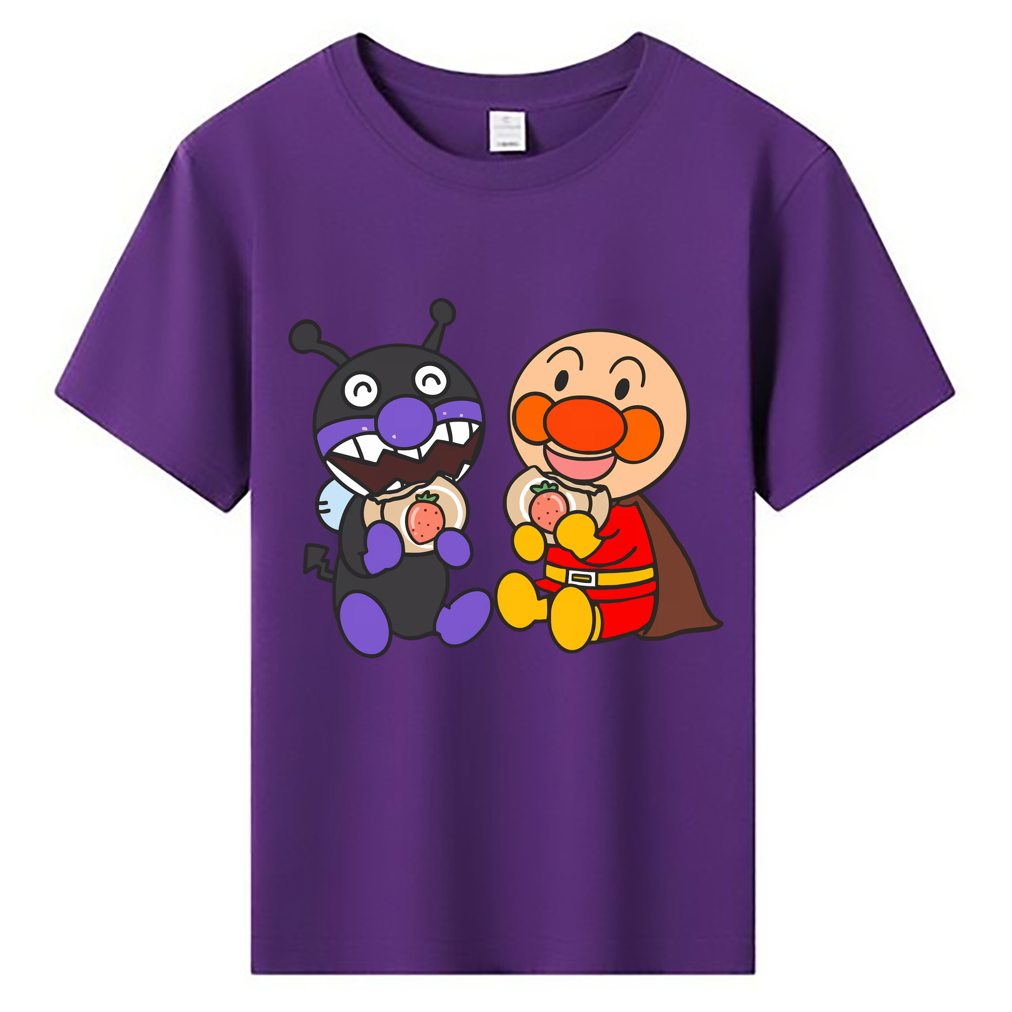 （画像用） アンパンマン Anpanman 綿100％キッズTシャツ（フロントプリント）