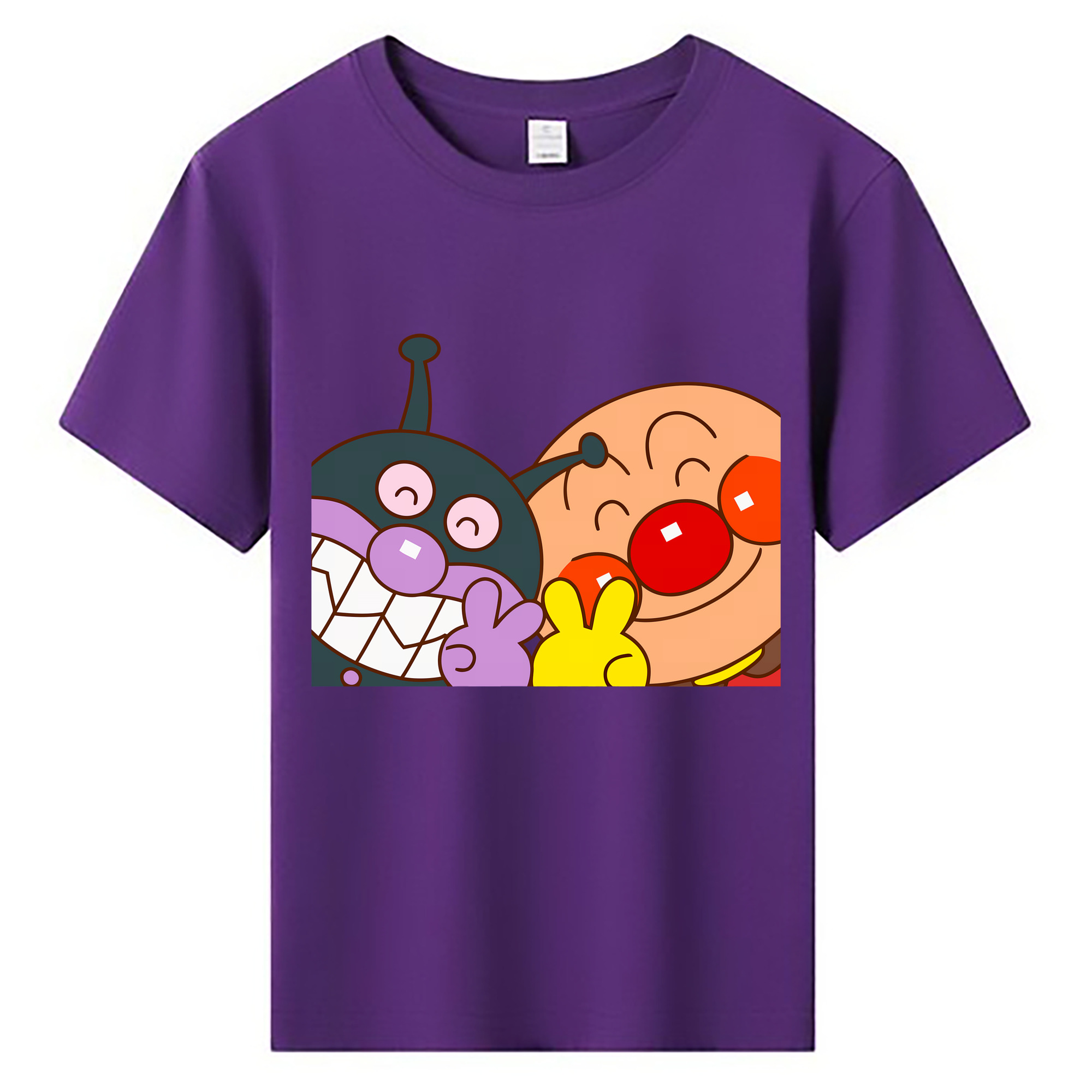 （画像用） アンパンマン Anpanman 綿100％キッズTシャツ（フロントプリント）