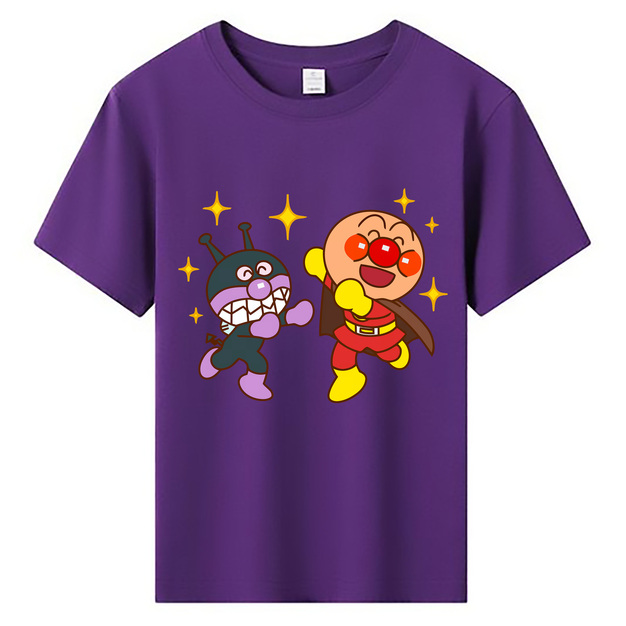 （画像用） アンパンマン Anpanman 綿100％キッズTシャツ（フロントプリント）