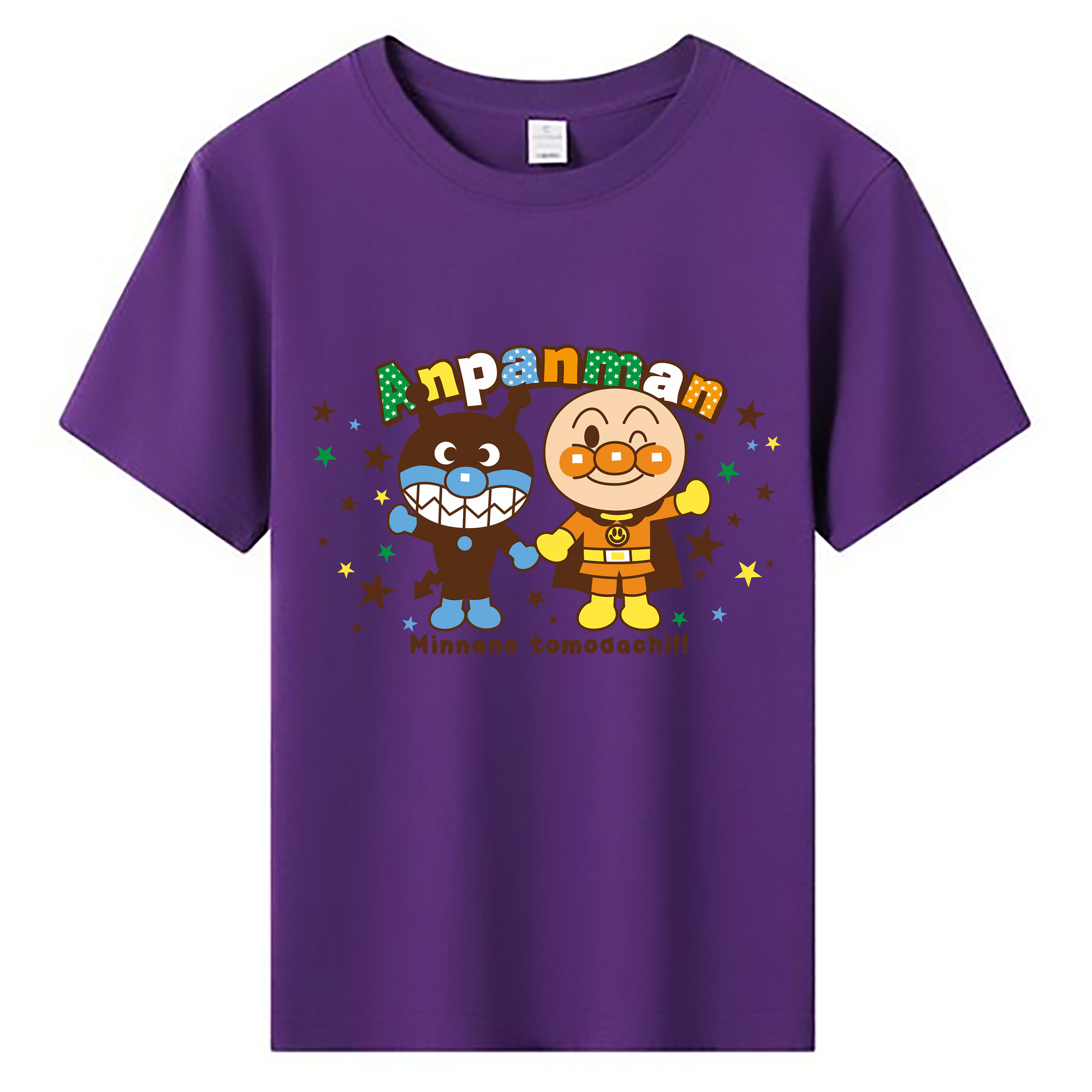 （画像用） アンパンマン Anpanman 綿100％キッズTシャツ（フロントプリント）