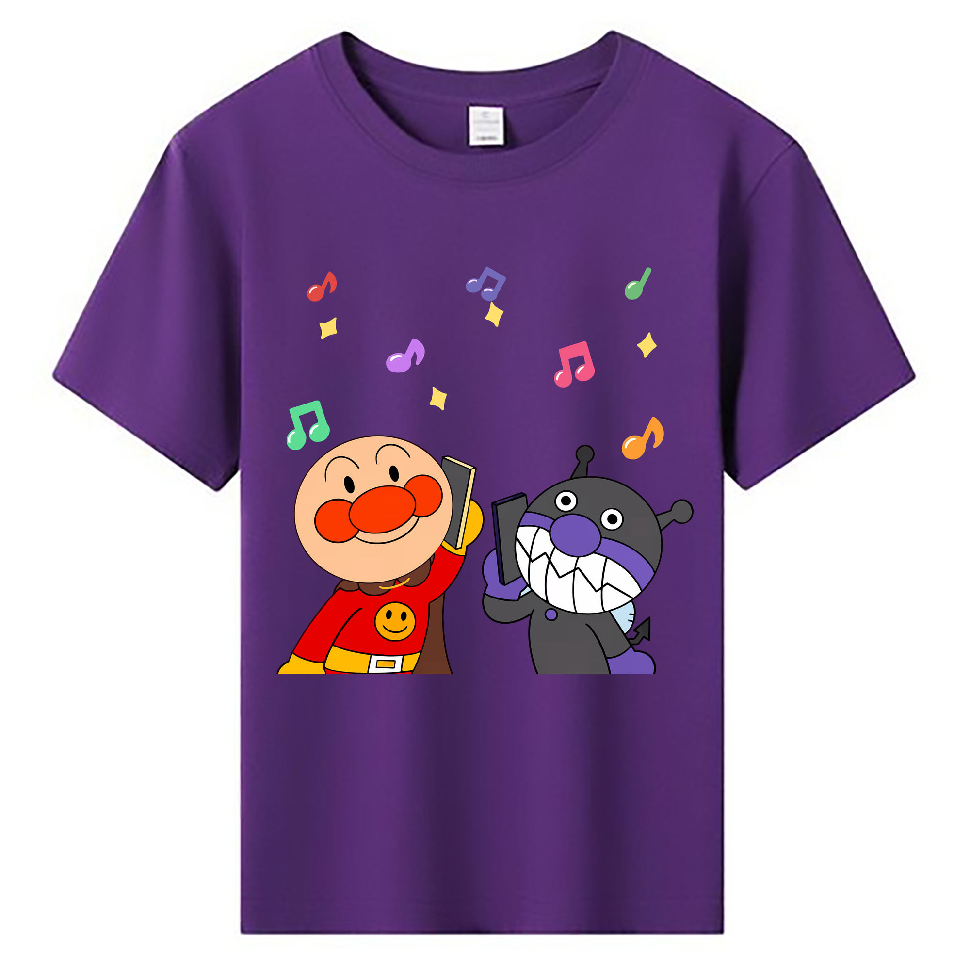 （画像用） アンパンマン Anpanman 綿100％キッズTシャツ（フロントプリント）