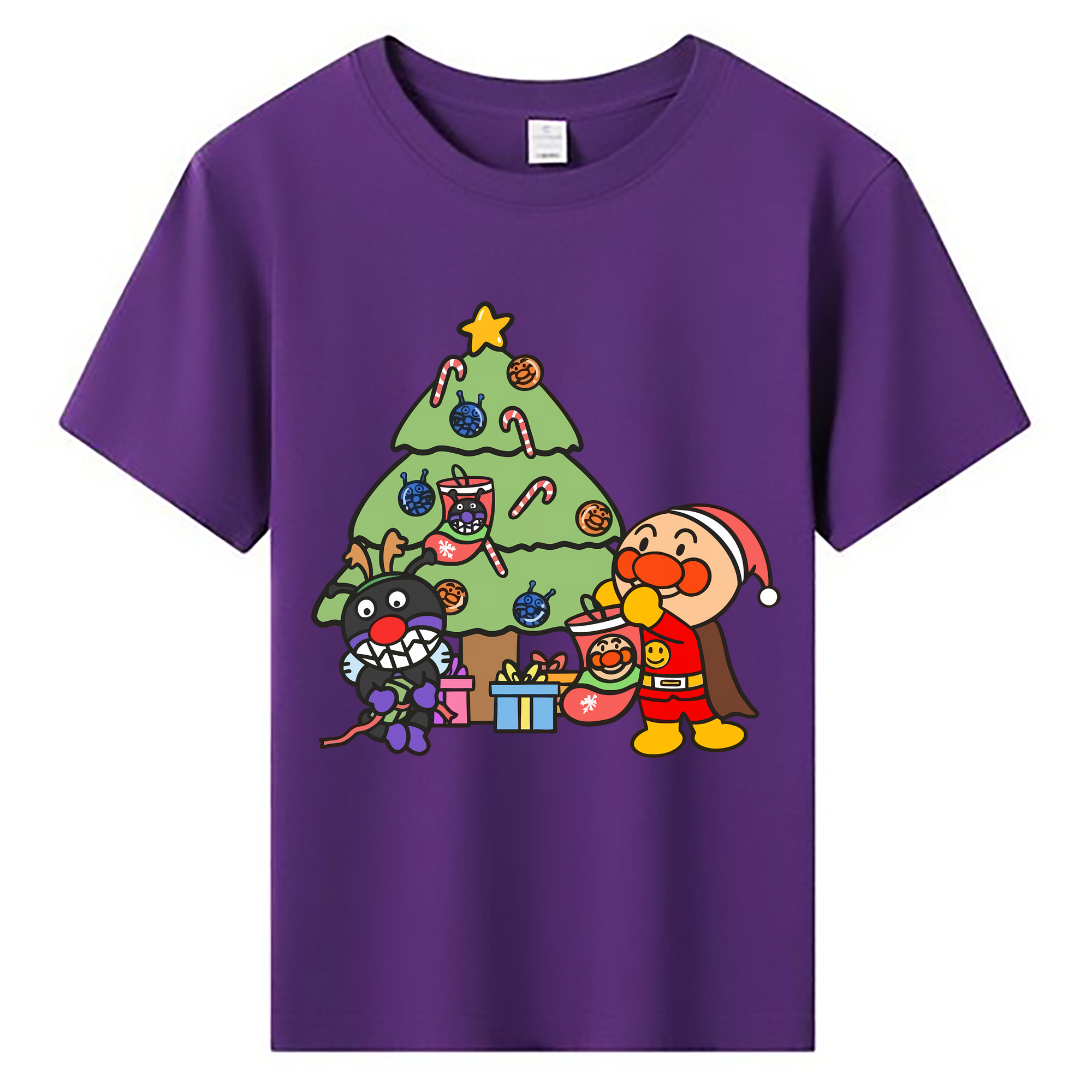 （画像用） アンパンマン Anpanman 綿100％キッズTシャツ（フロントプリント）