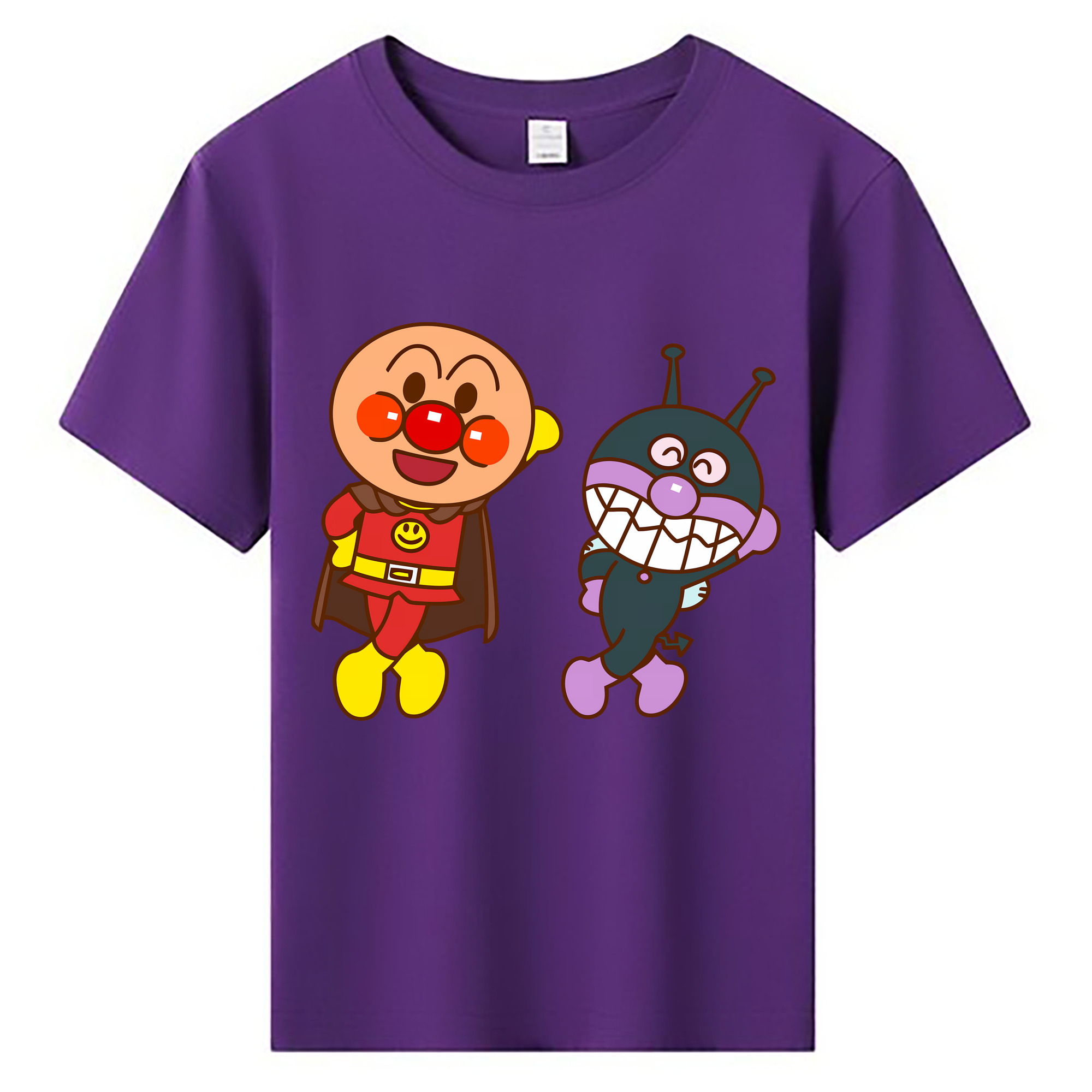 （画像用） アンパンマン Anpanman 綿100％キッズTシャツ（フロントプリント）
