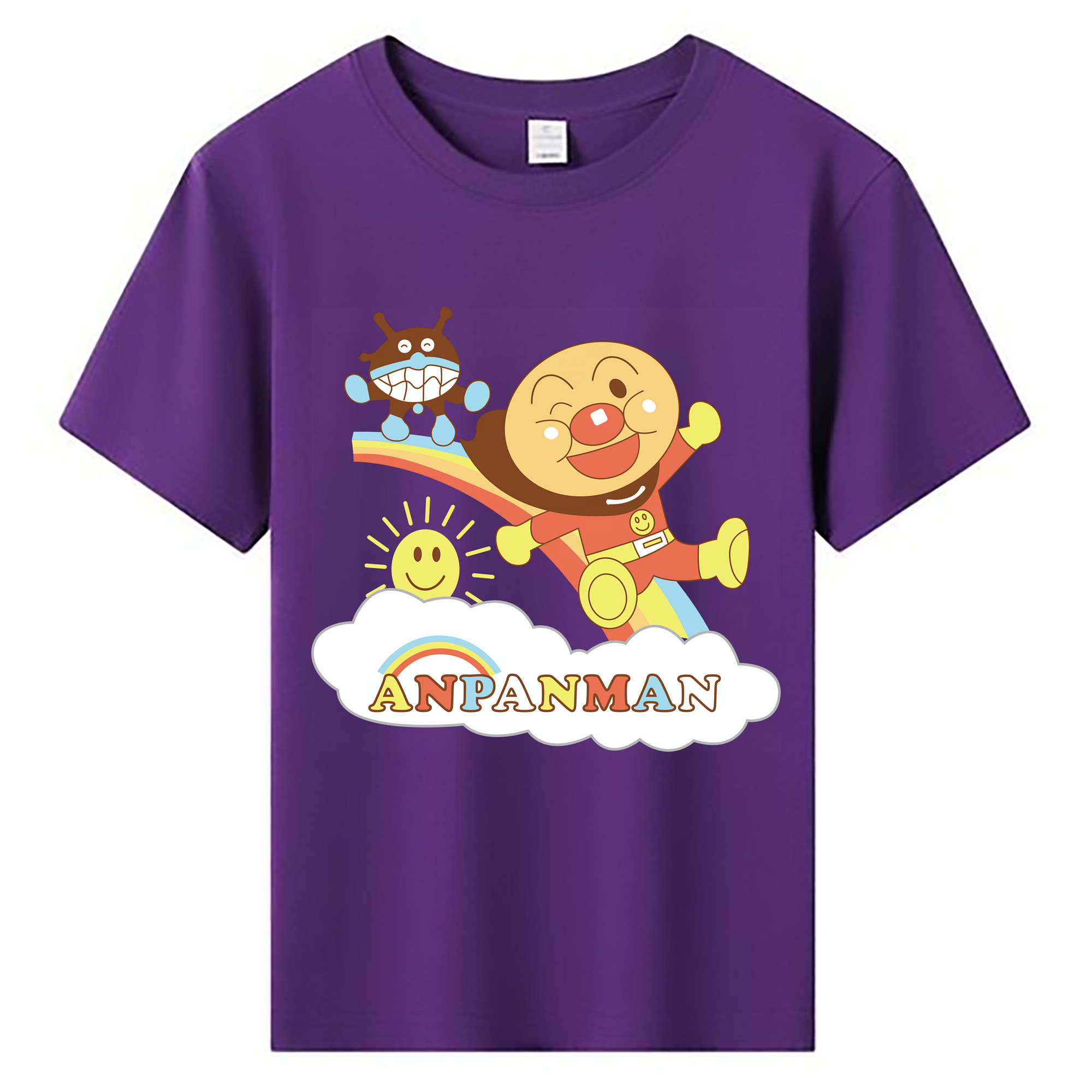 （画像用） アンパンマン Anpanman 綿100％キッズTシャツ（フロントプリント）