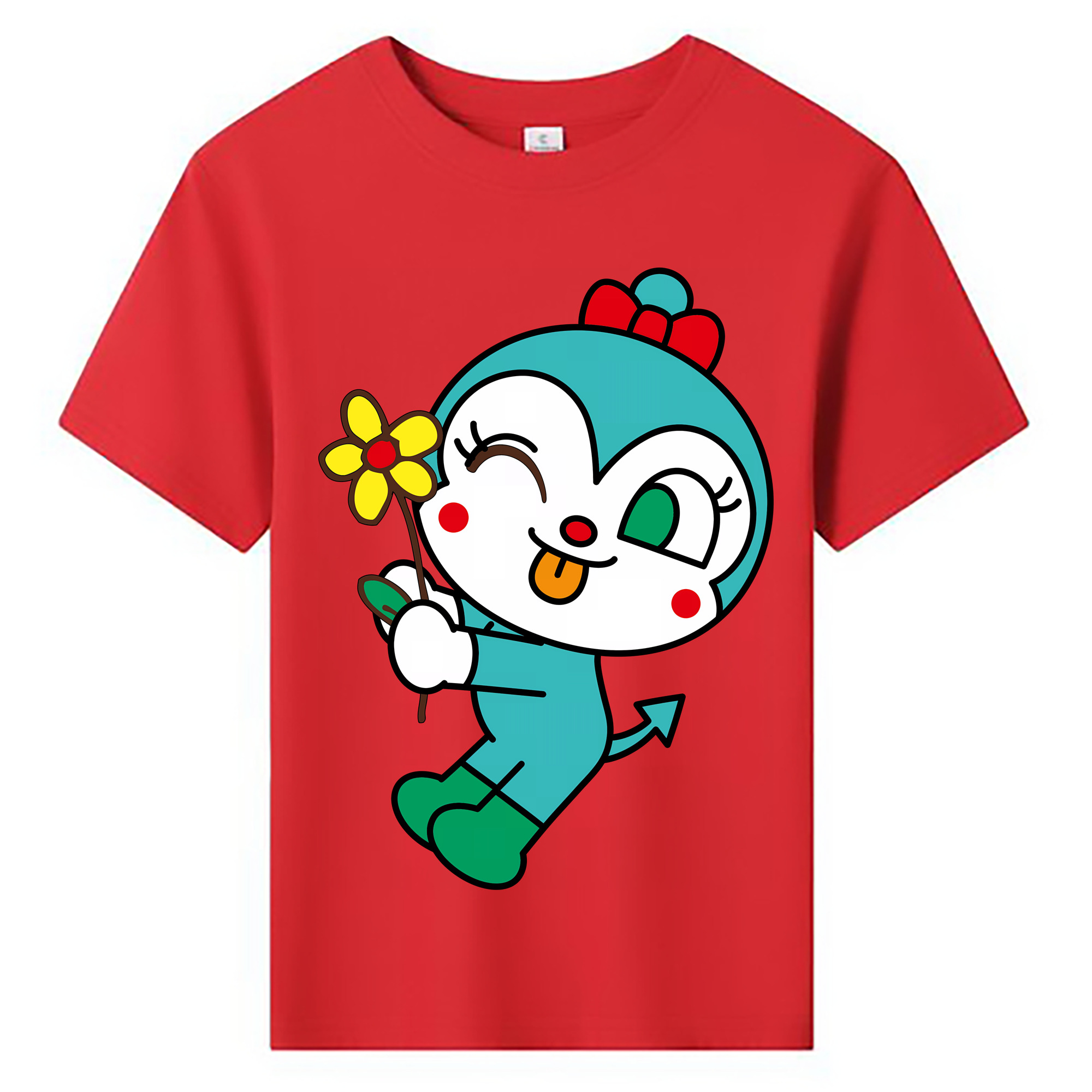 （画像用） アンパンマン Anpanman 綿100％キッズTシャツ（フロントプリント）