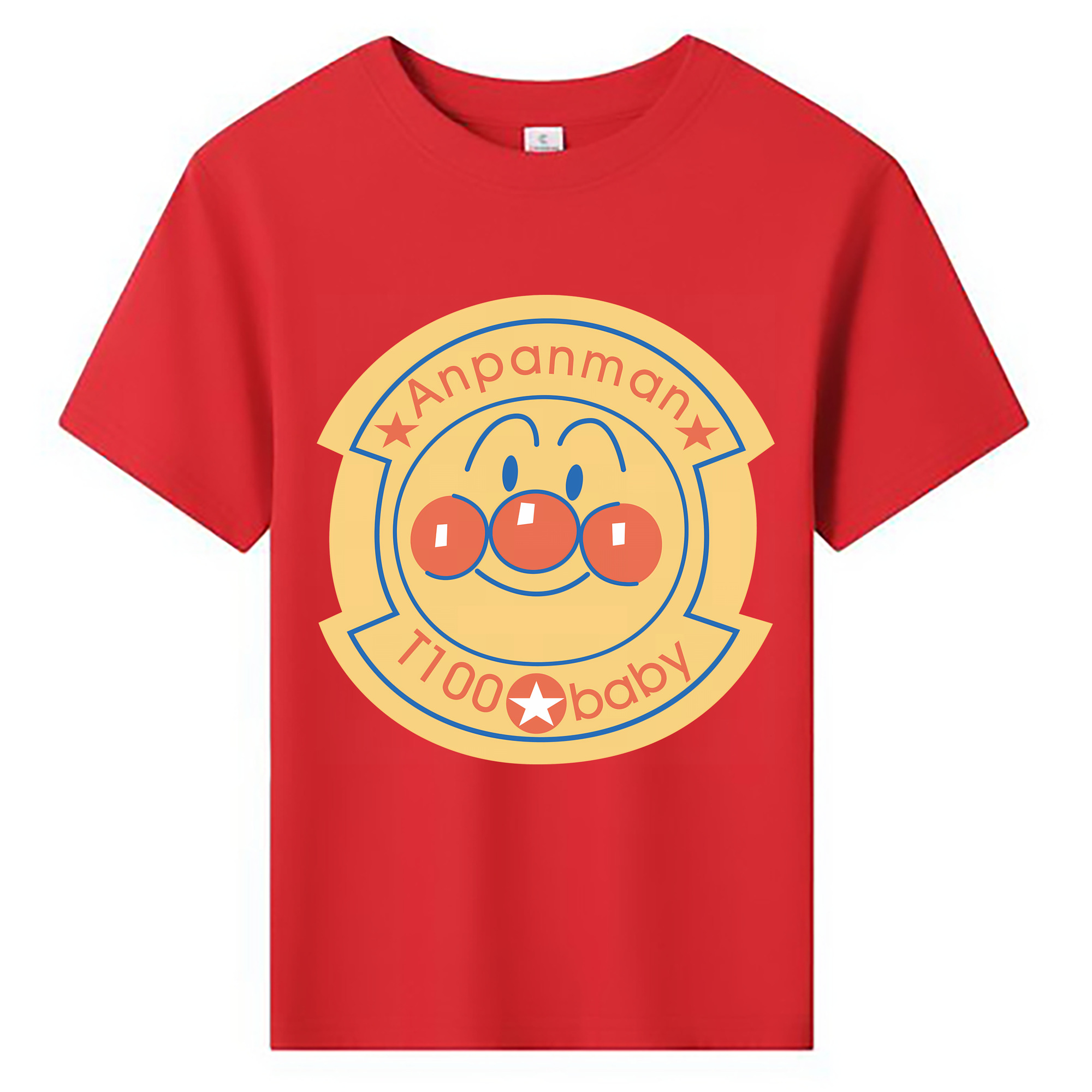 （画像用） アンパンマン Anpanman 綿100％キッズTシャツ（フロントプリント）
