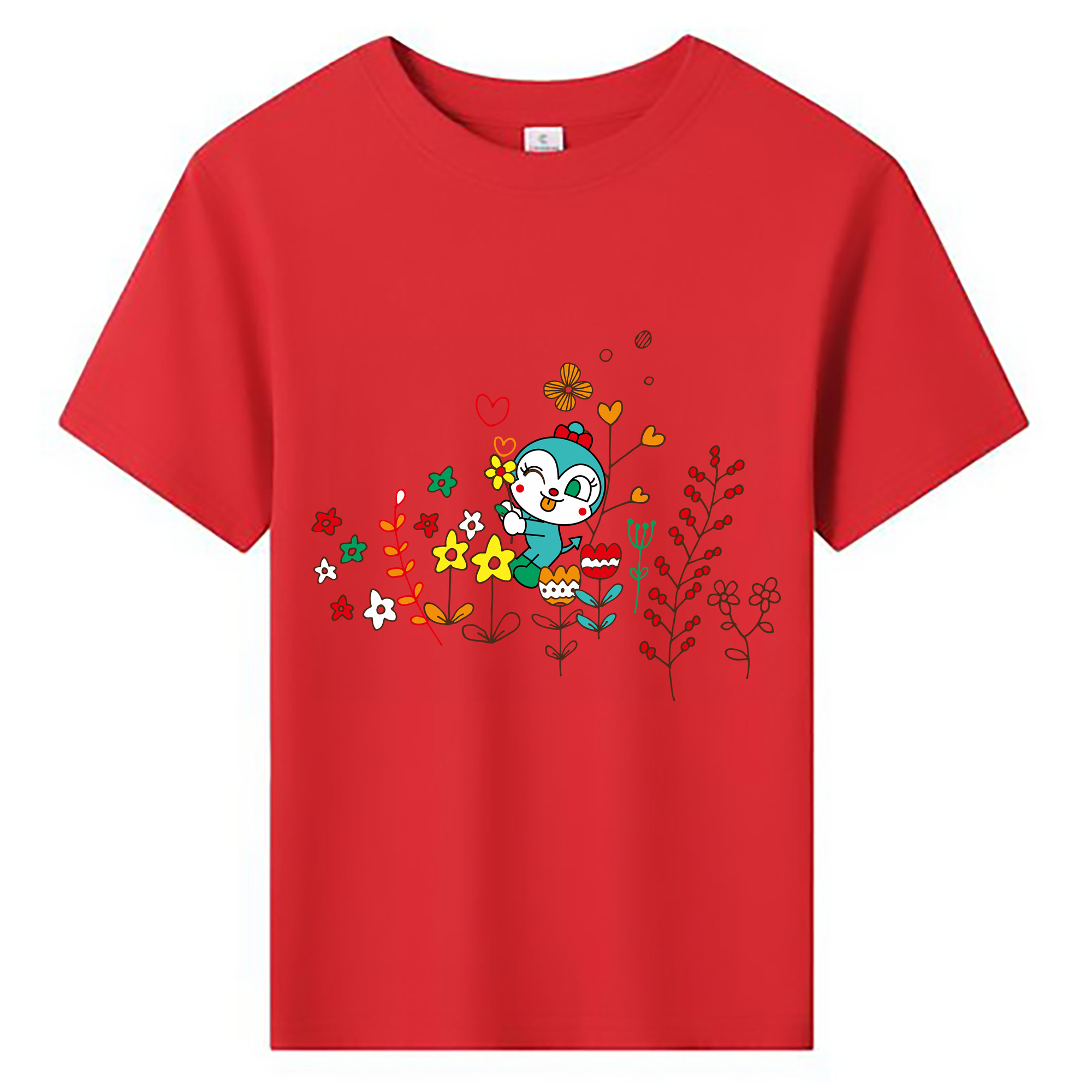 （画像用） アンパンマン Anpanman 綿100％キッズTシャツ（フロントプリント）